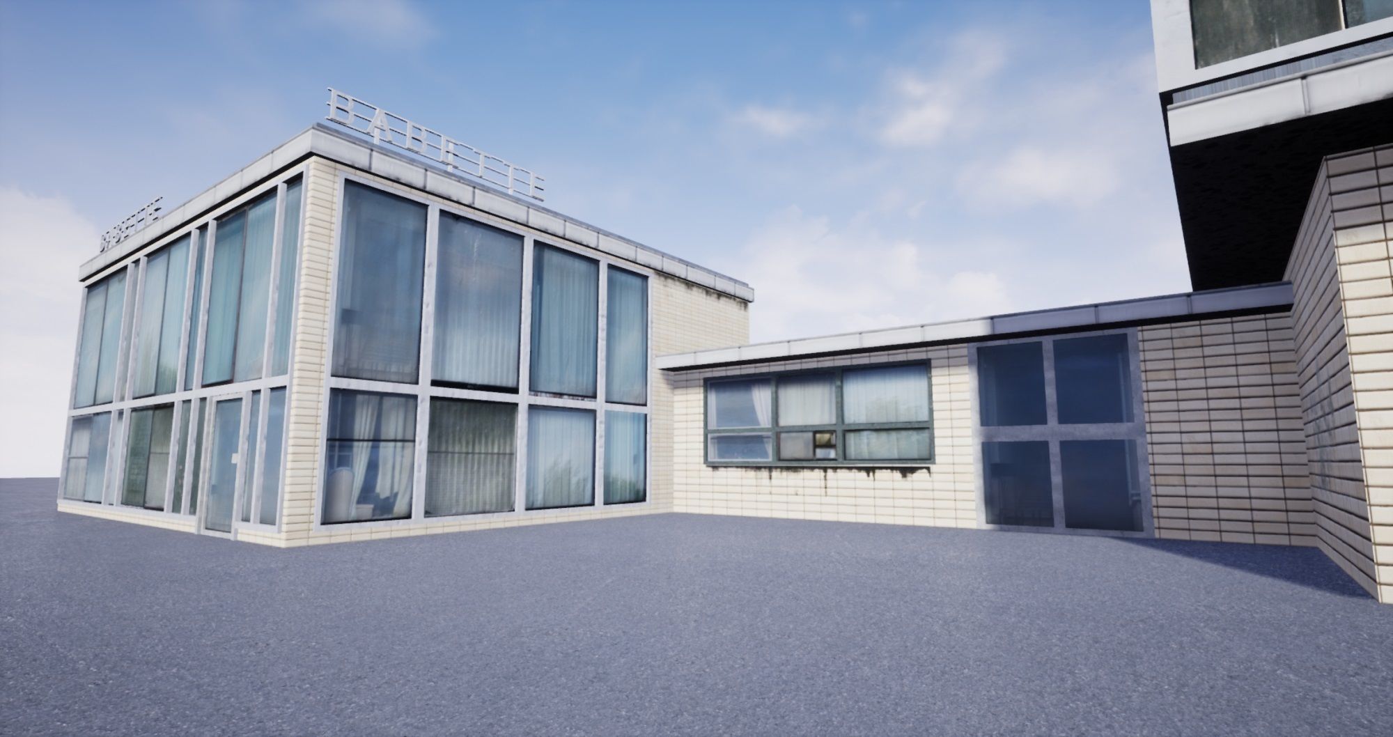 East Berlin Cafe Restaurant Moskau Low-poly 3D model_37