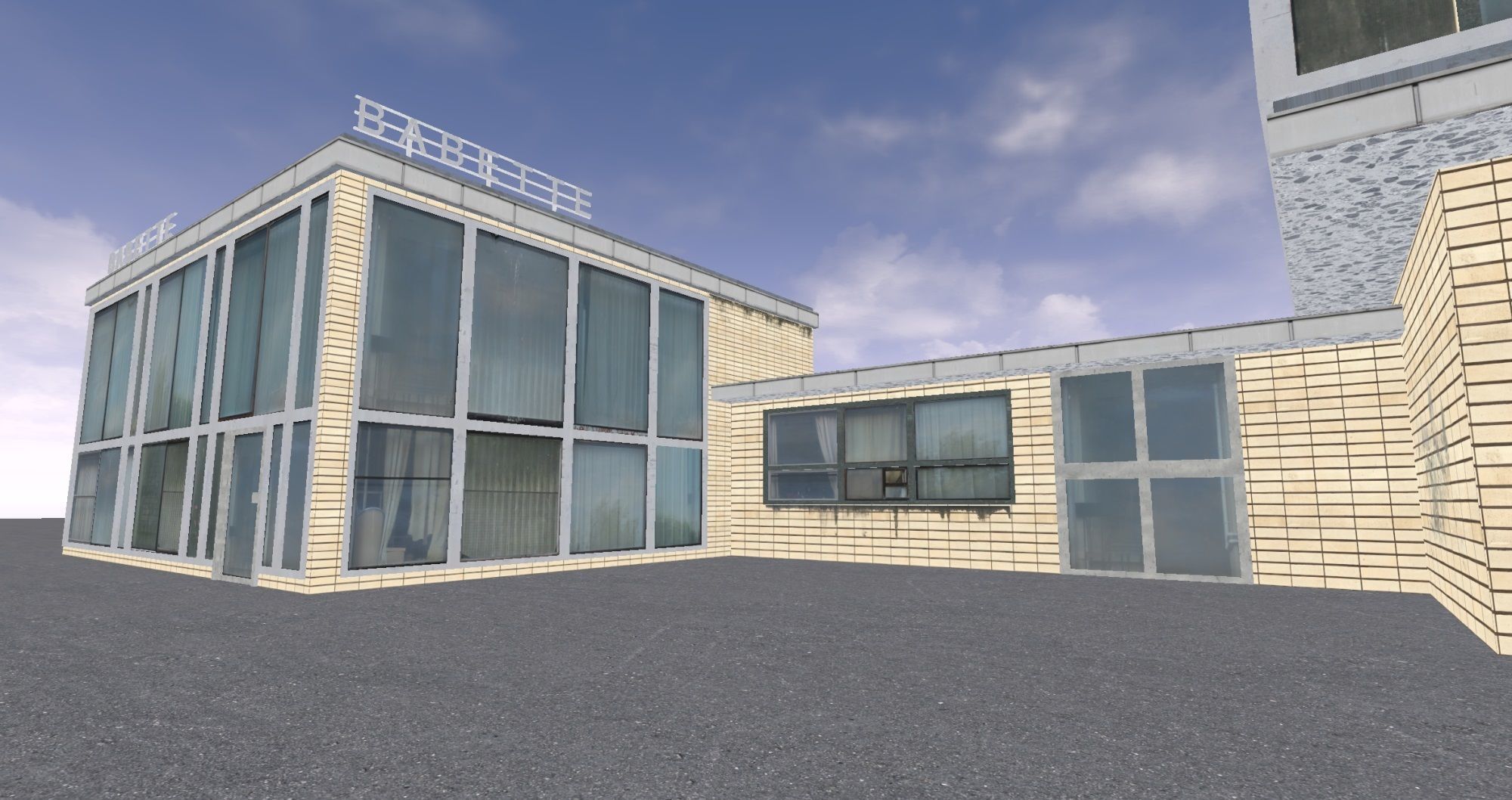 East Berlin Cafe Restaurant Moskau Low-poly 3D model_38