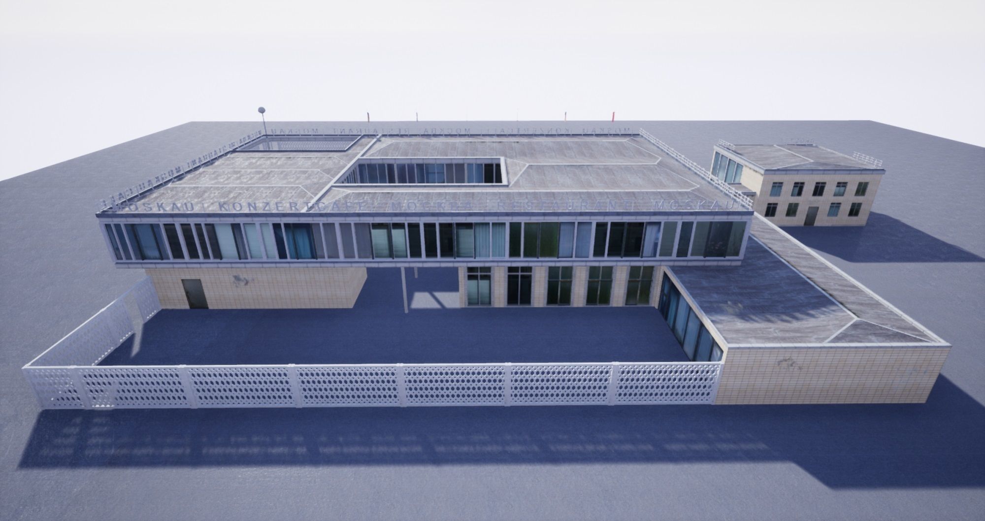 East Berlin Cafe Restaurant Moskau Low-poly 3D model_43