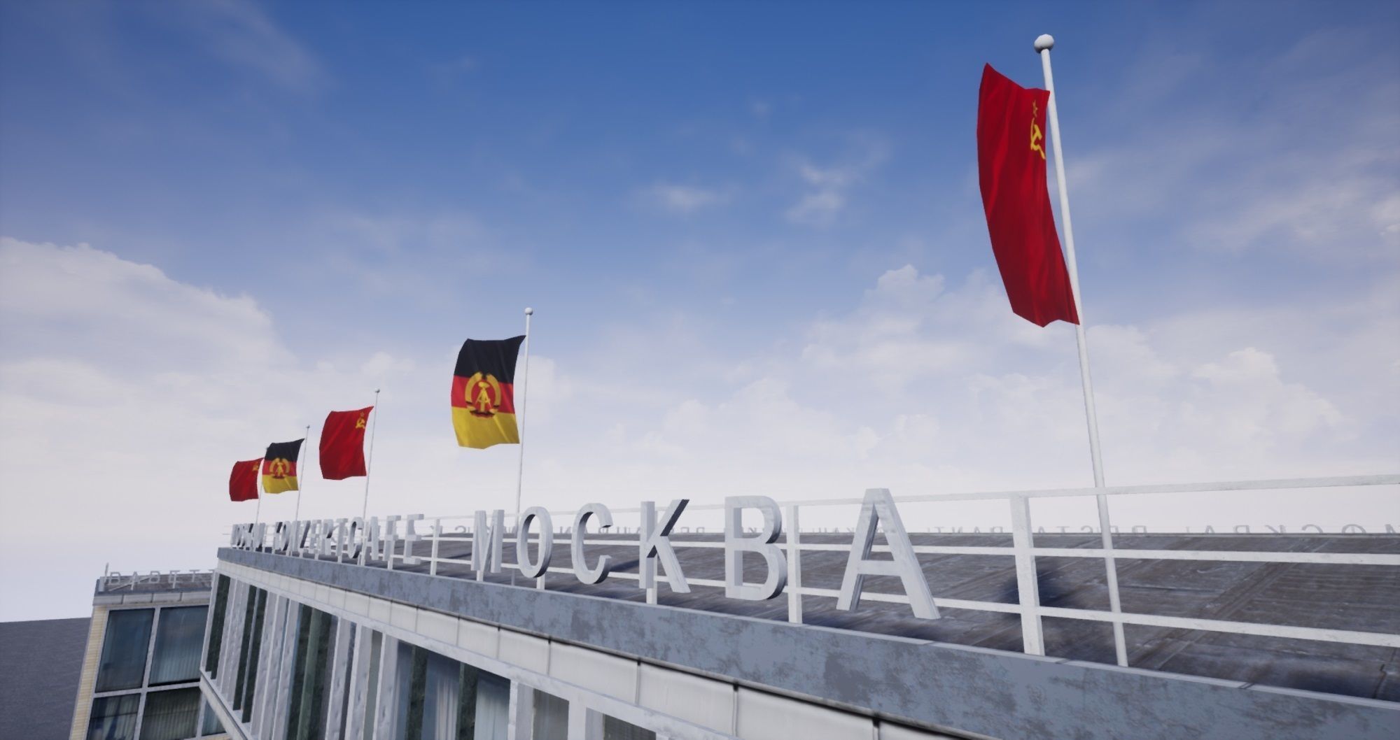 East Berlin Cafe Restaurant Moskau Low-poly 3D model_35