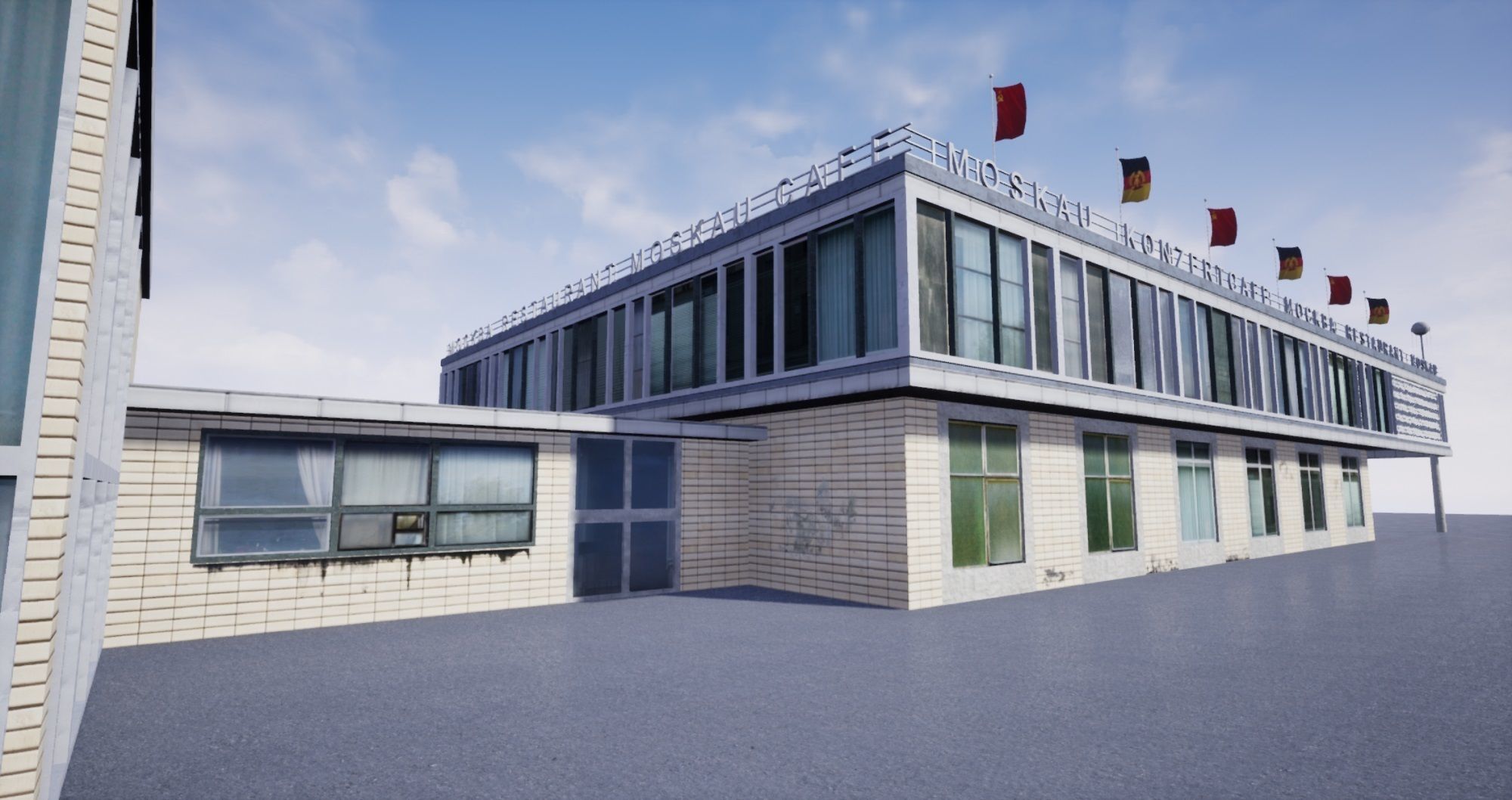 East Berlin Cafe Restaurant Moskau Low-poly 3D model_29