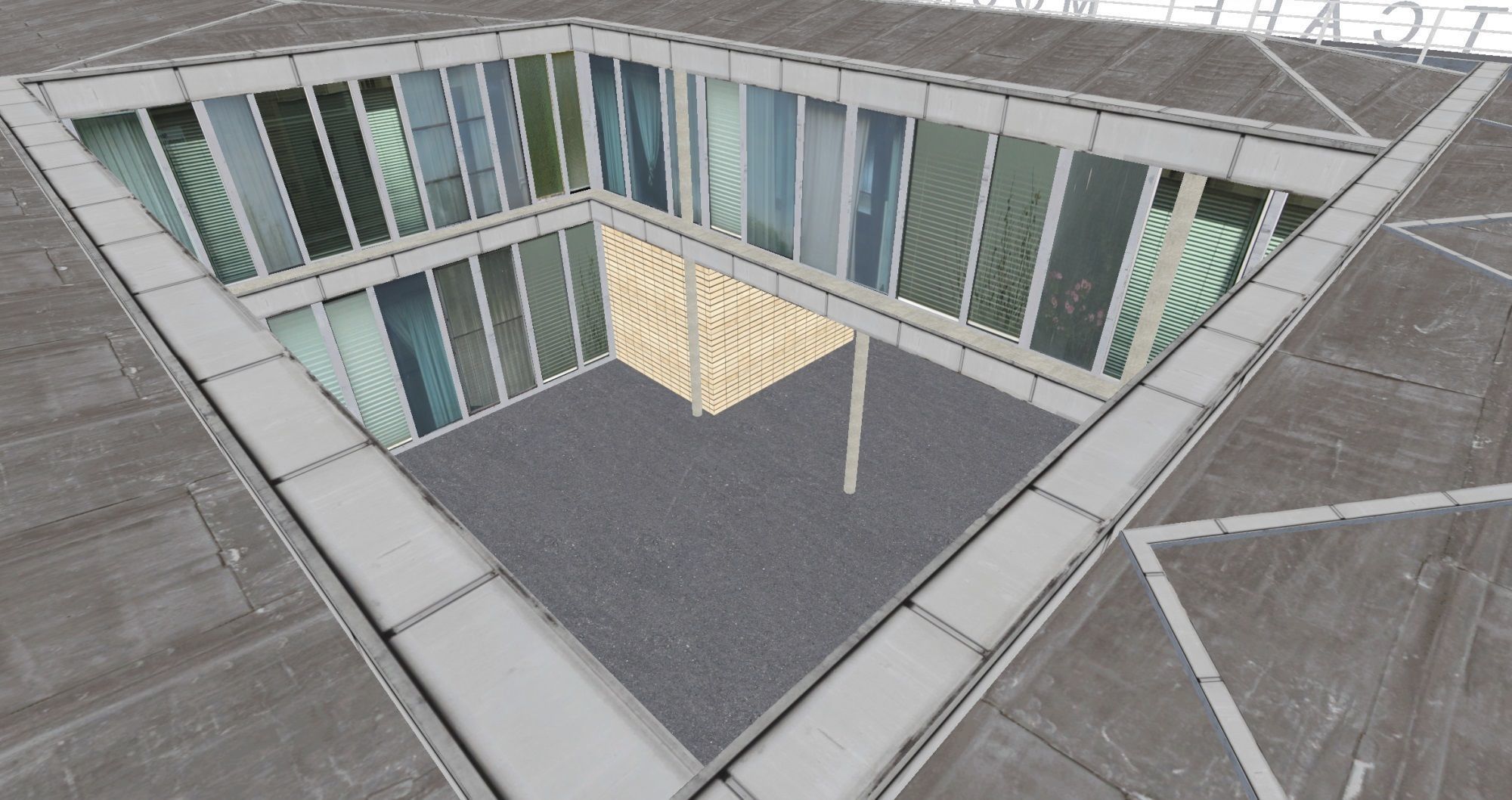 East Berlin Cafe Restaurant Moskau Low-poly 3D model_16