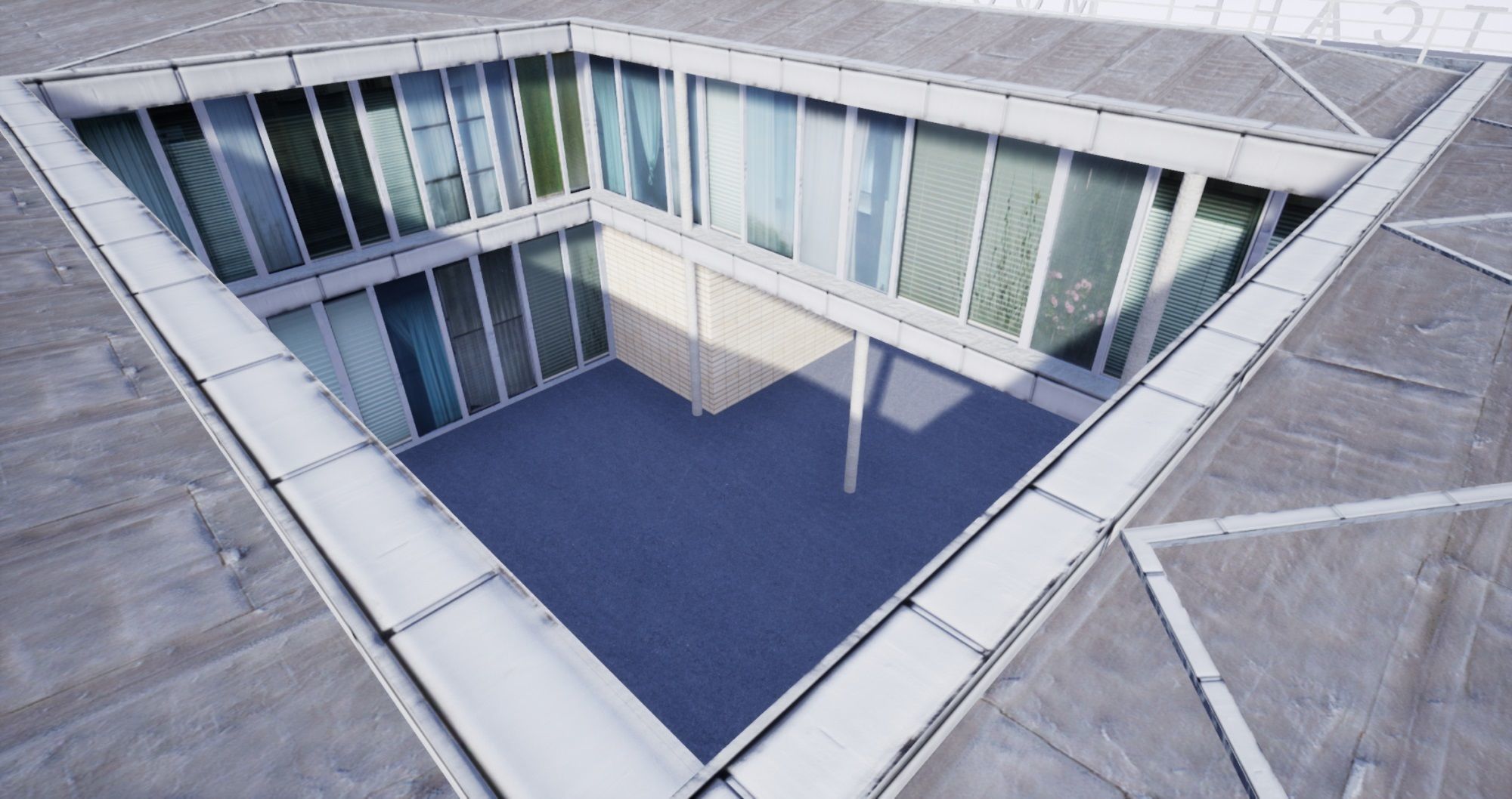 East Berlin Cafe Restaurant Moskau Low-poly 3D model_15