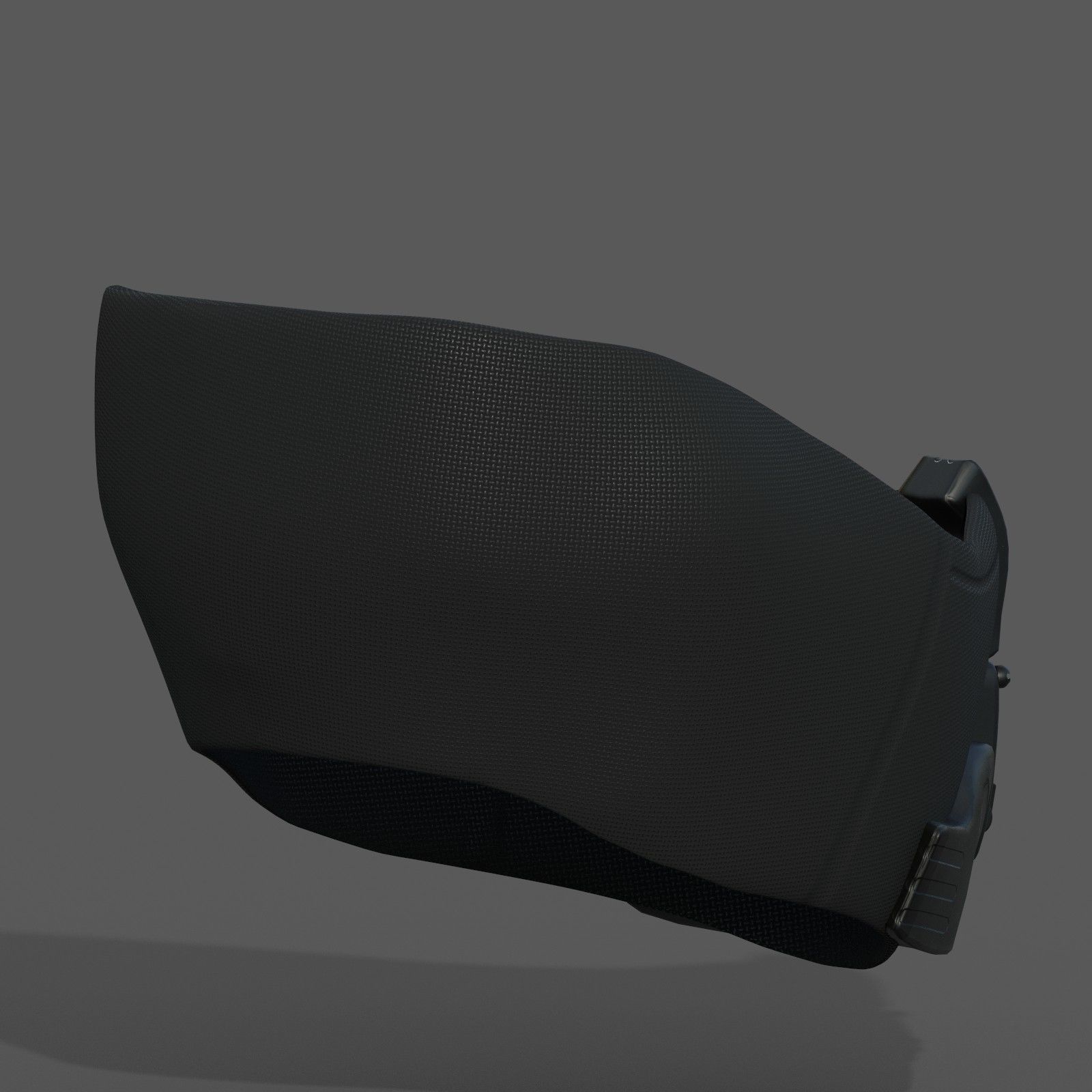 Gas mask respirator scifi futuristic 3d model military Low-poly 3D model_2