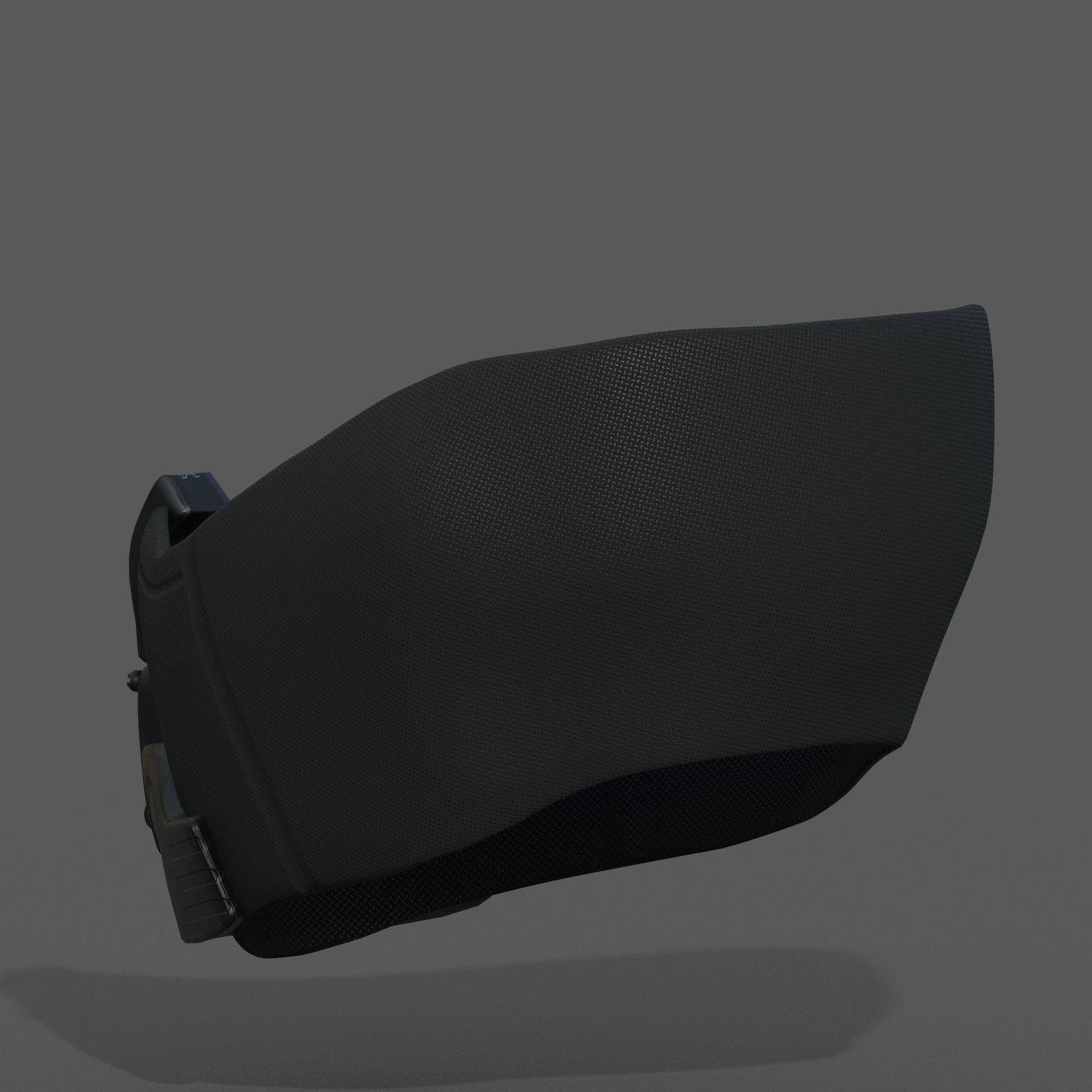 Gas mask respirator scifi futuristic 3d model military Low-poly 3D model_5