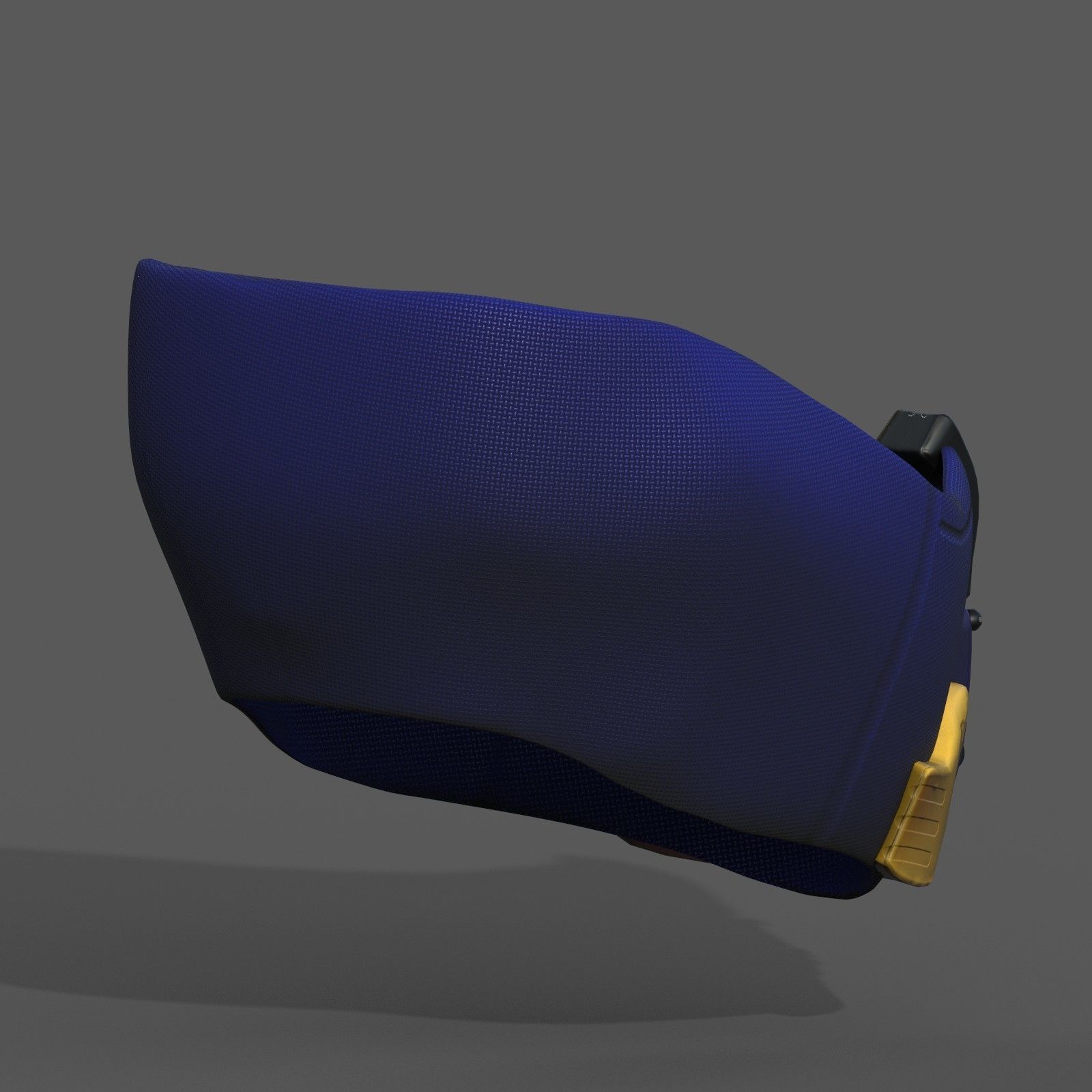 Gas mask respirator scifi futuristic 3d model Low-poly 3D model_7