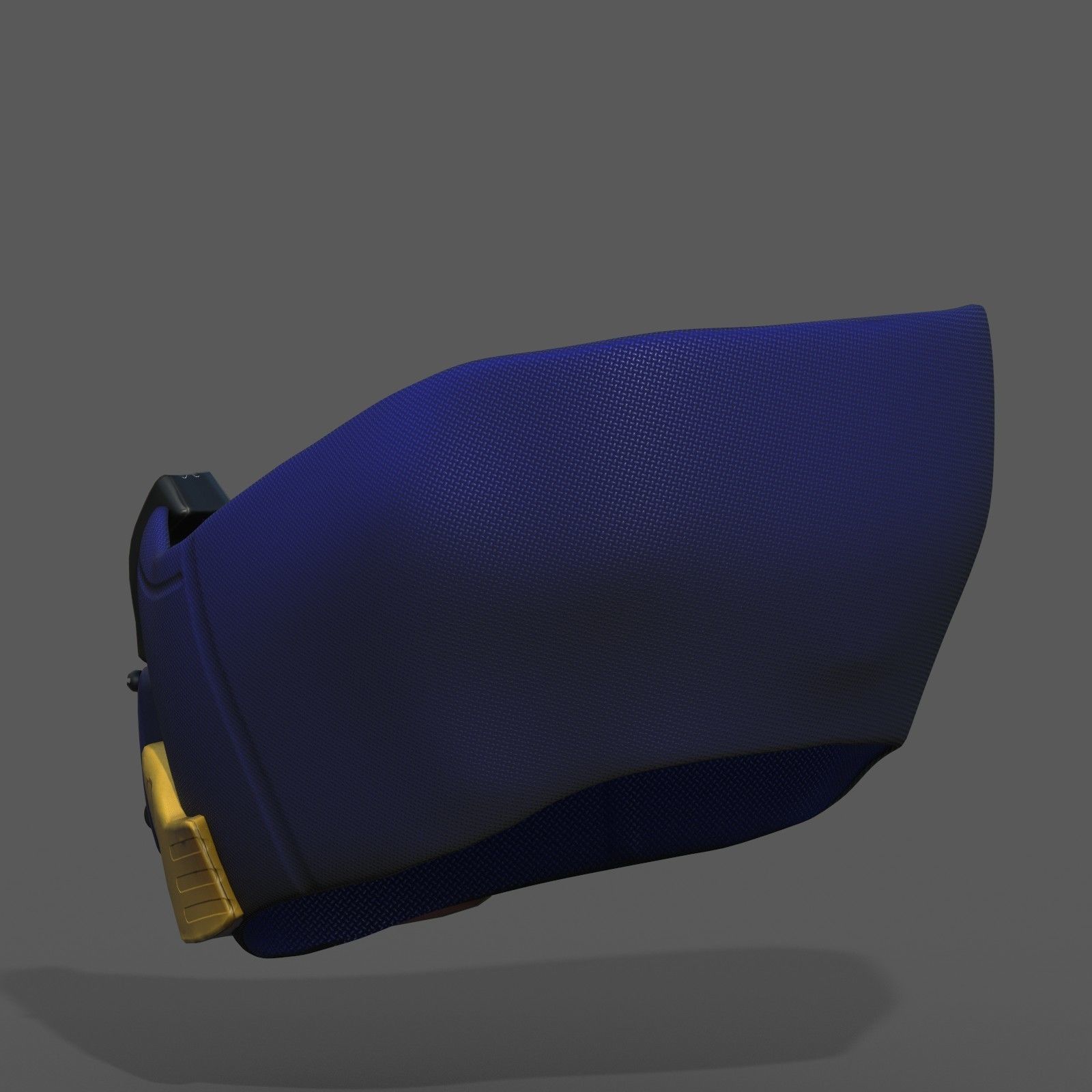 Gas mask respirator scifi futuristic 3d model Low-poly 3D model_8