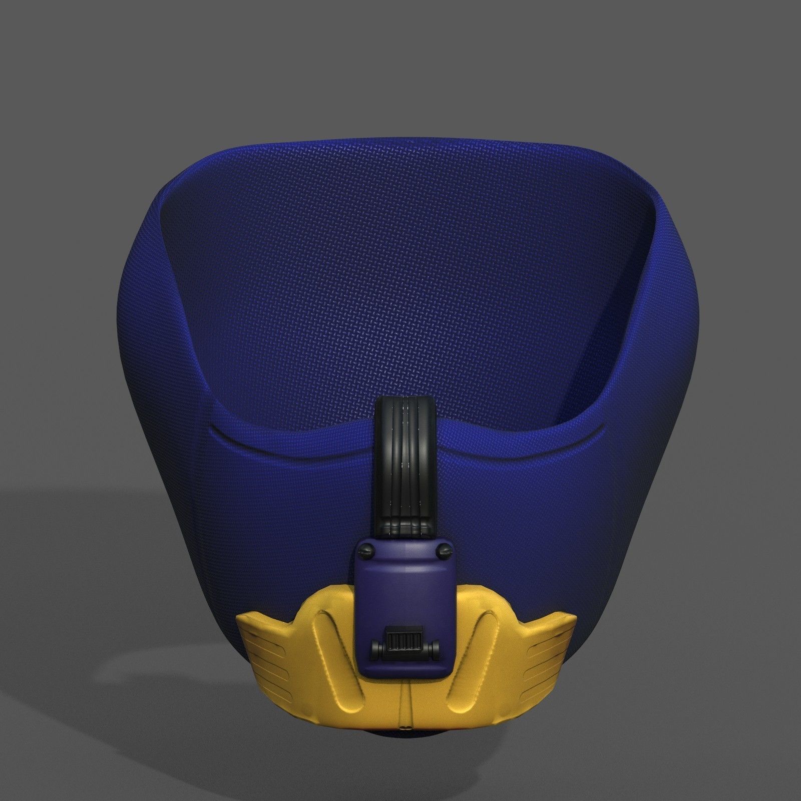 Gas mask respirator scifi futuristic 3d model Low-poly 3D model_3