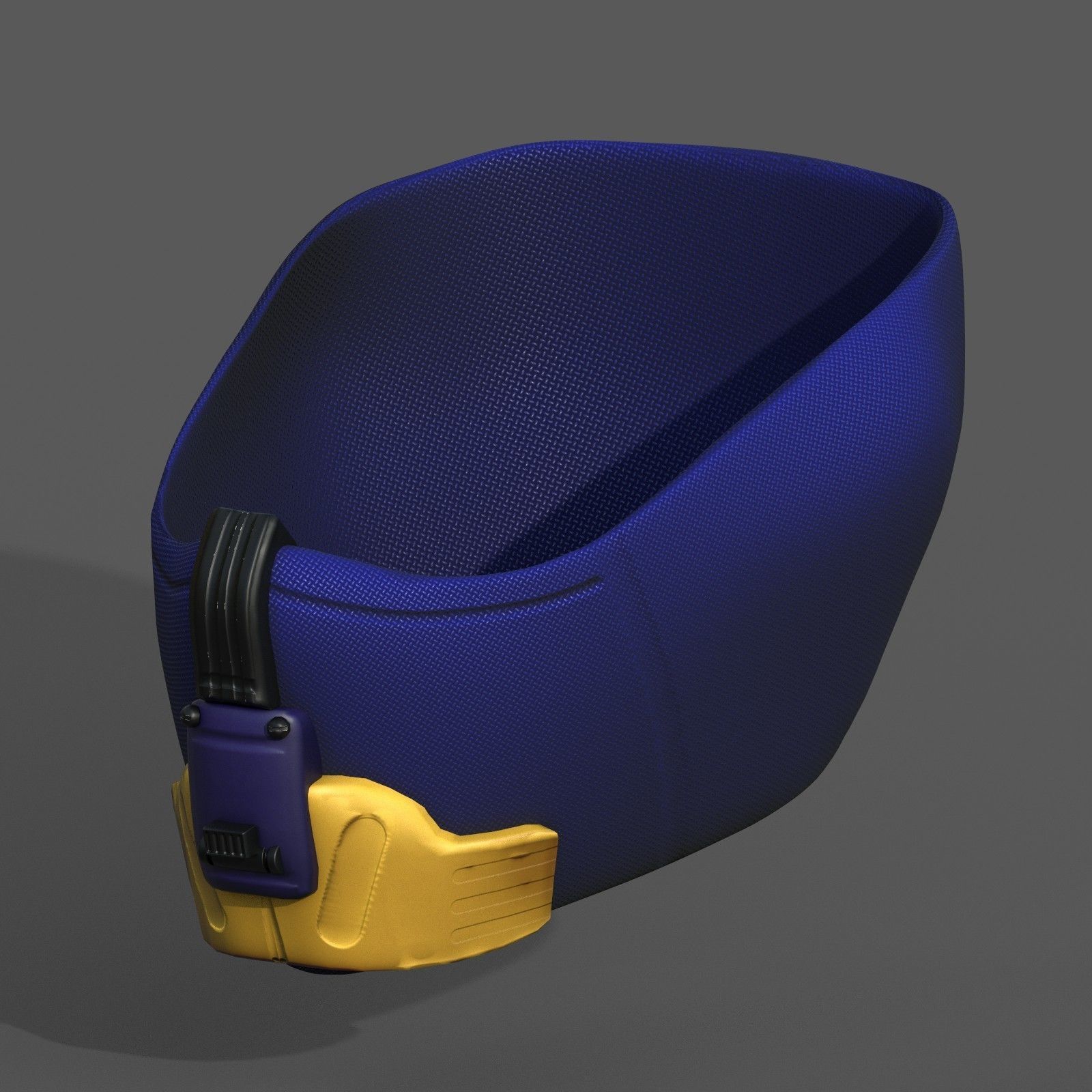 Gas mask respirator scifi futuristic 3d model Low-poly 3D model_6