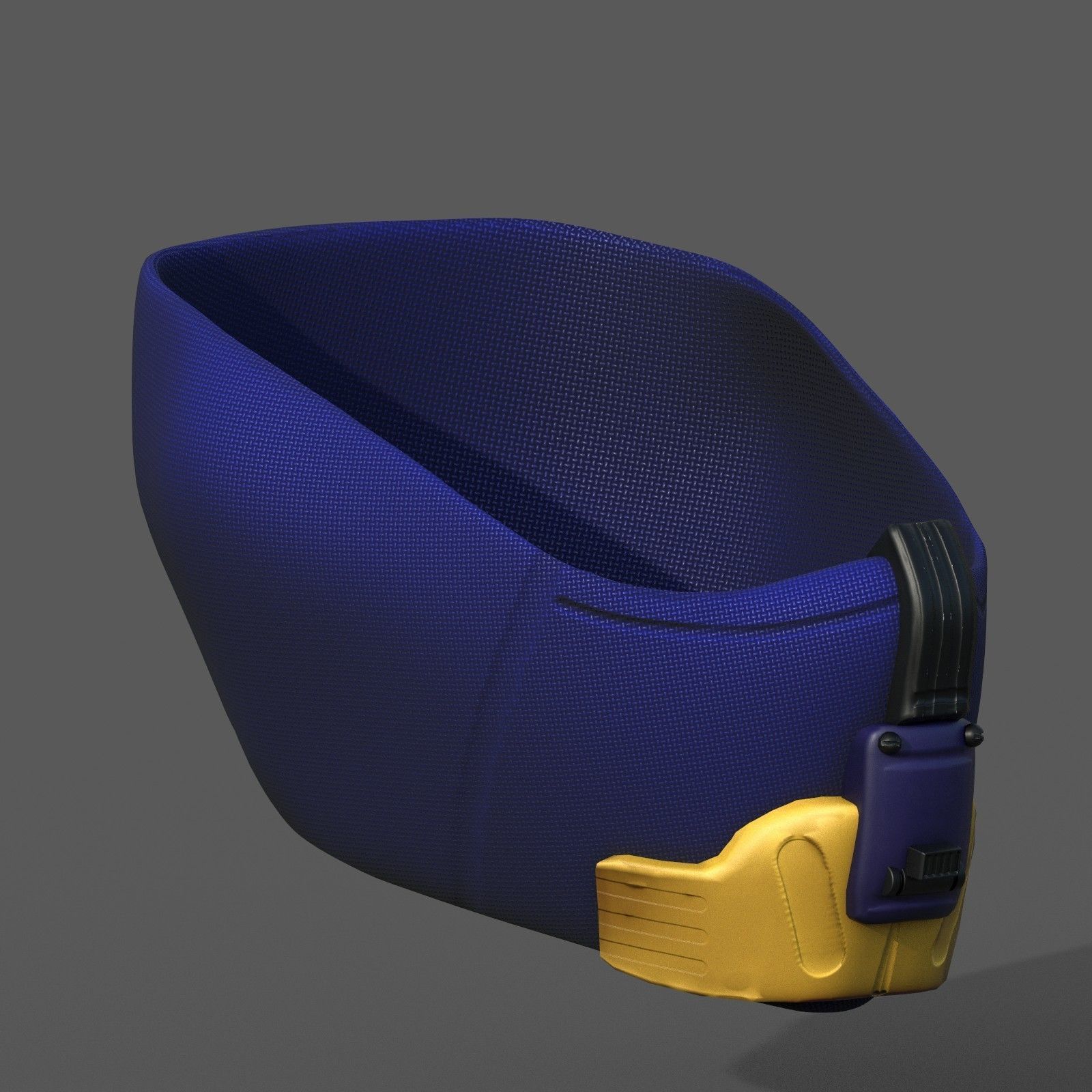 Gas mask respirator scifi futuristic 3d model Low-poly 3D model_5