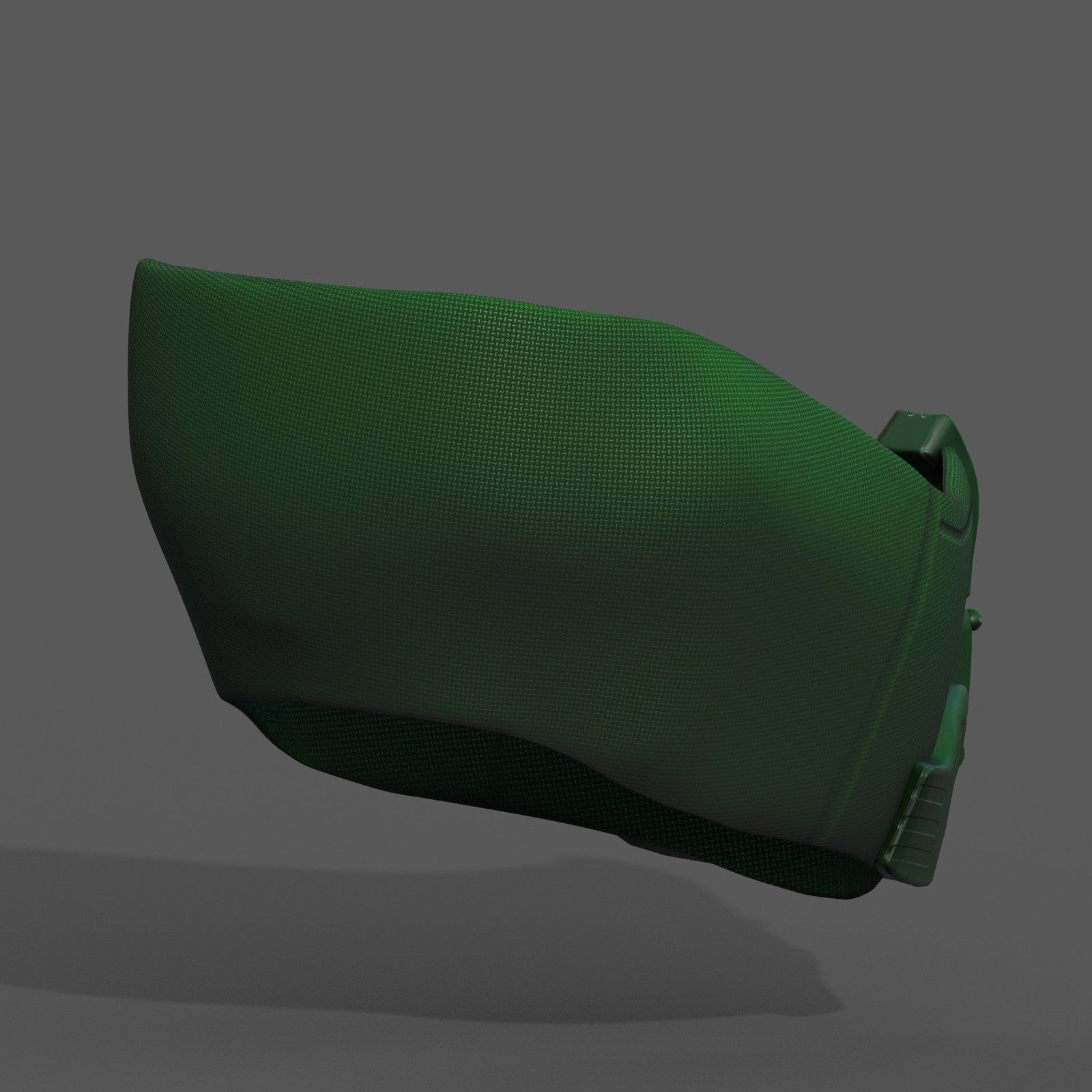 Gas mask respirator scifi futuristic 3d  Low-poly 3D model_12