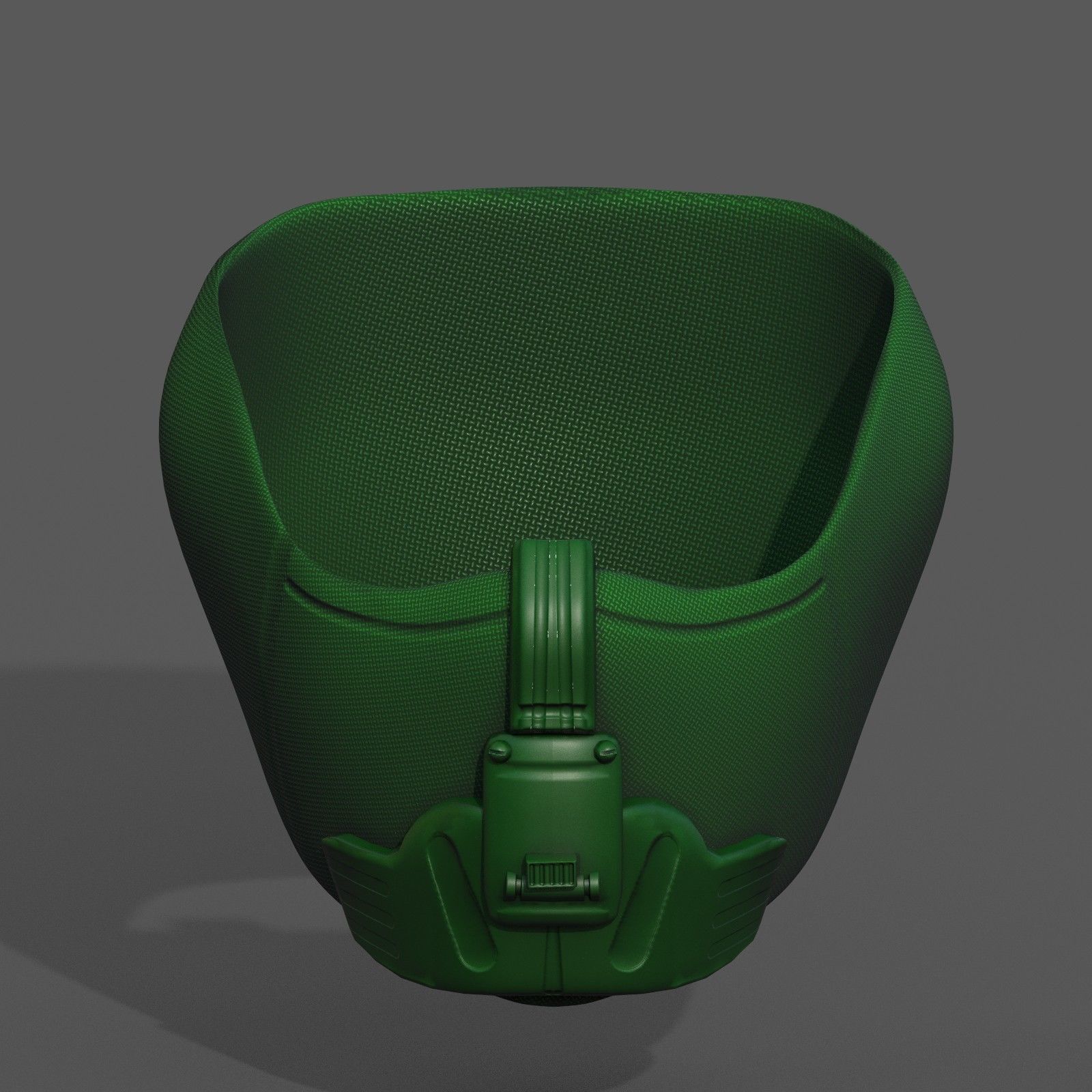 Gas mask respirator scifi futuristic 3d  Low-poly 3D model_2