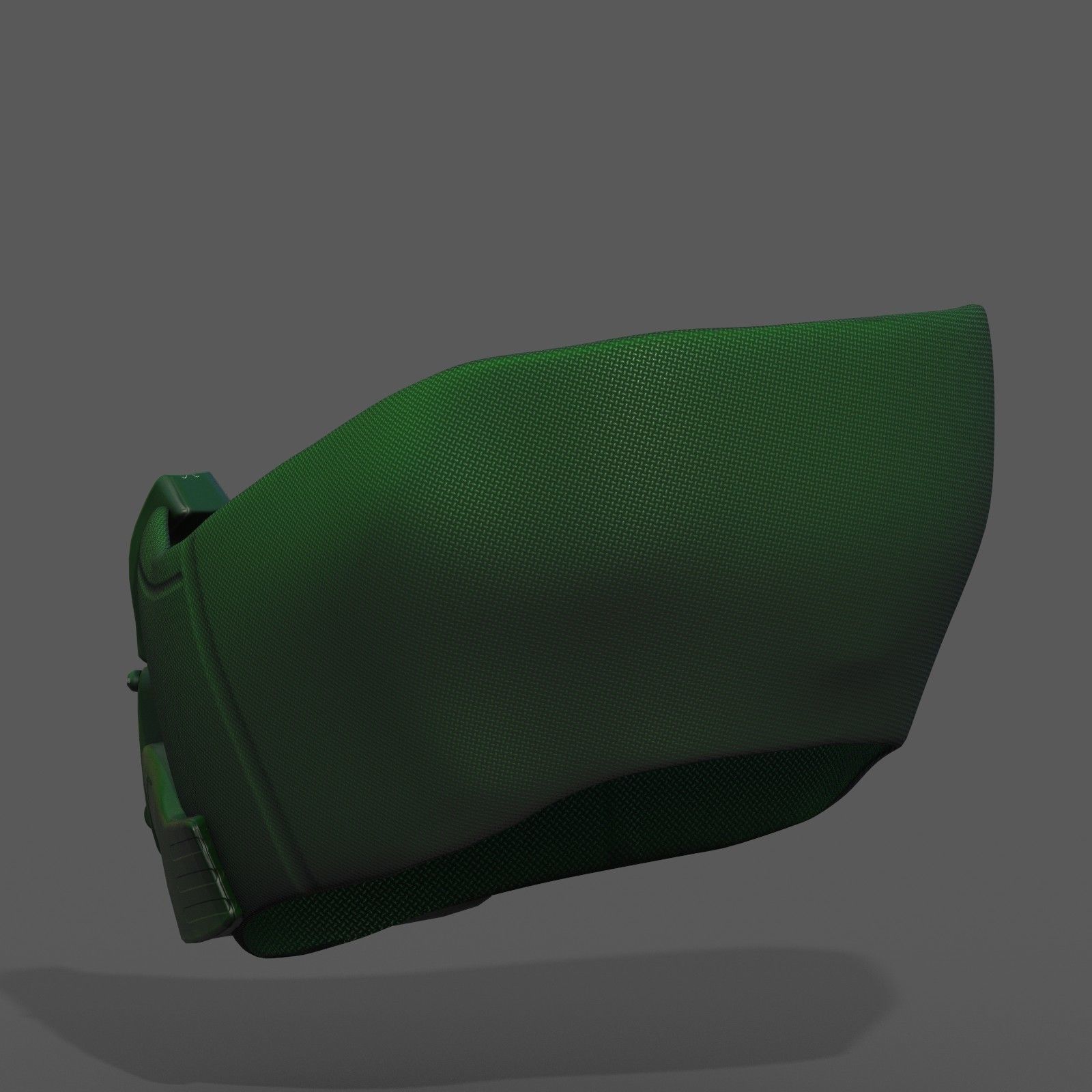 Gas mask respirator scifi futuristic 3d  Low-poly 3D model_7