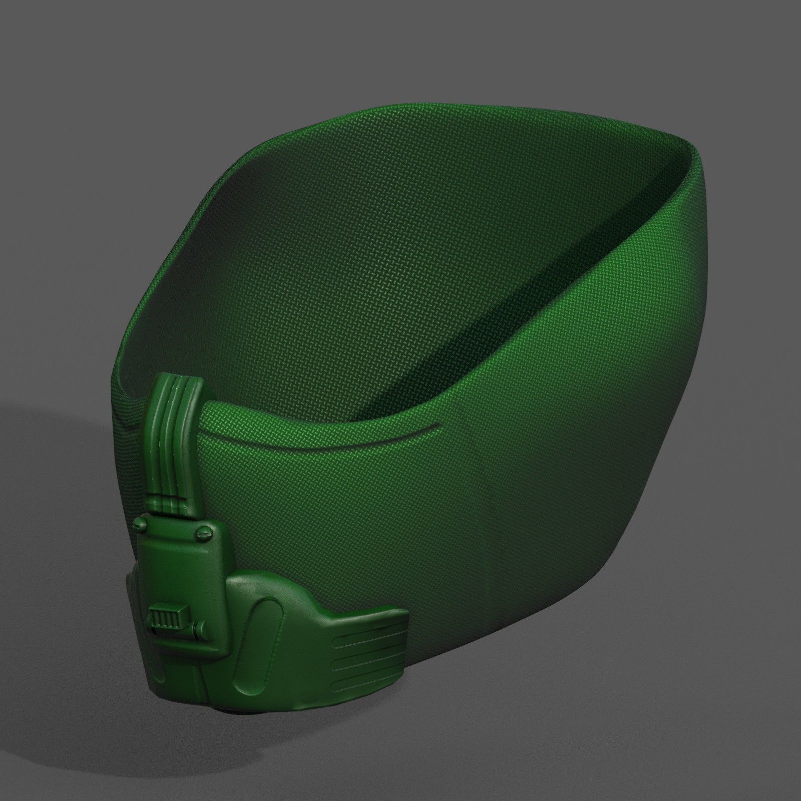 Gas mask respirator scifi futuristic 3d  Low-poly 3D model_13