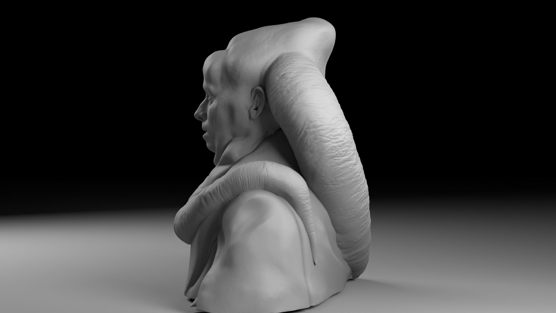 Michael Carter - Bib Fortuna - Star Wars Return of the Jedi 3D print model_4