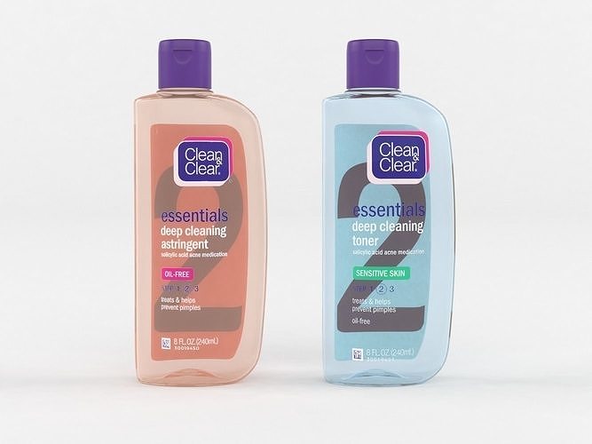 Clean and Clear Essentials Deep Cleaning Astringent 3D model