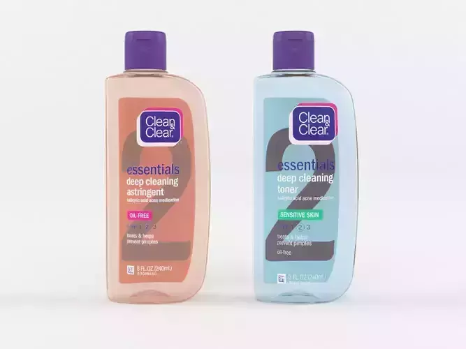 Clean and Clear Essentials Deep Cleaning Astringent 3D model