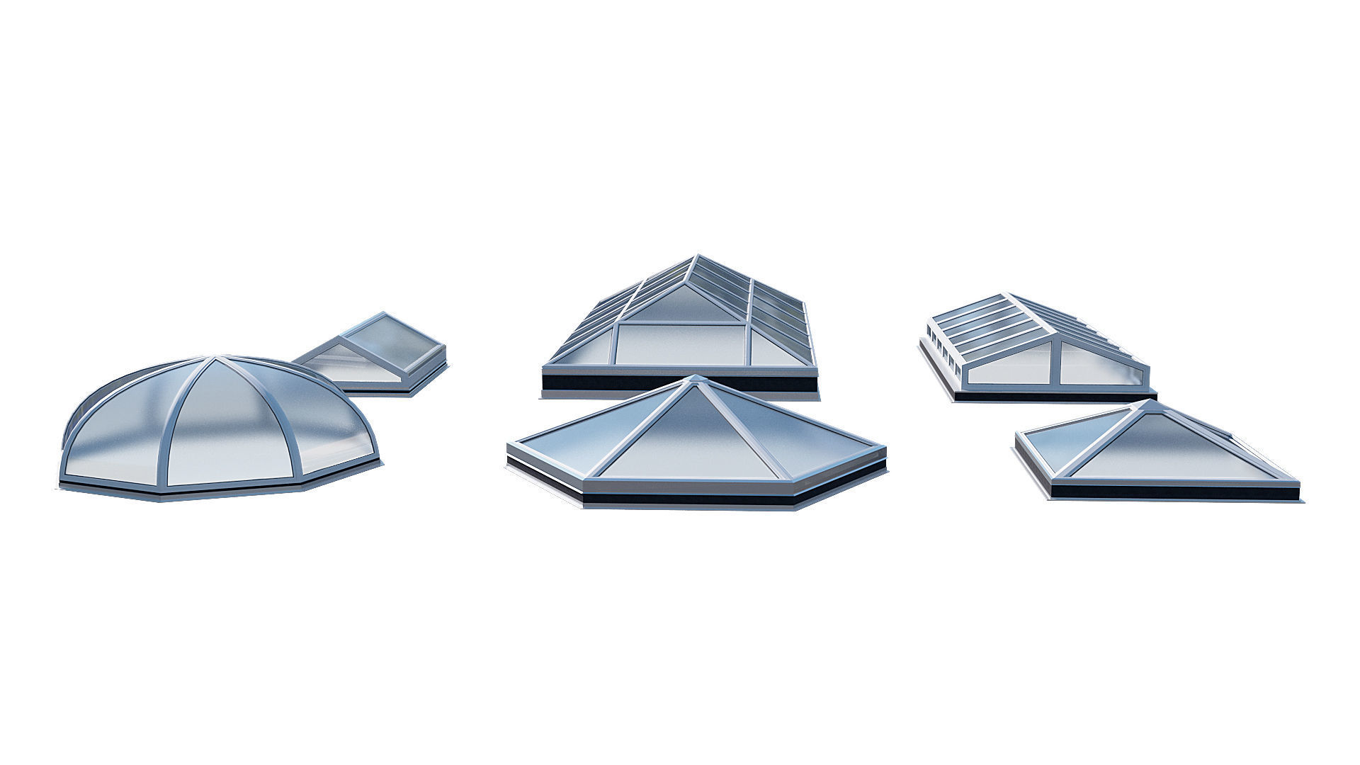 Roof Skylight model pack 3D model_10