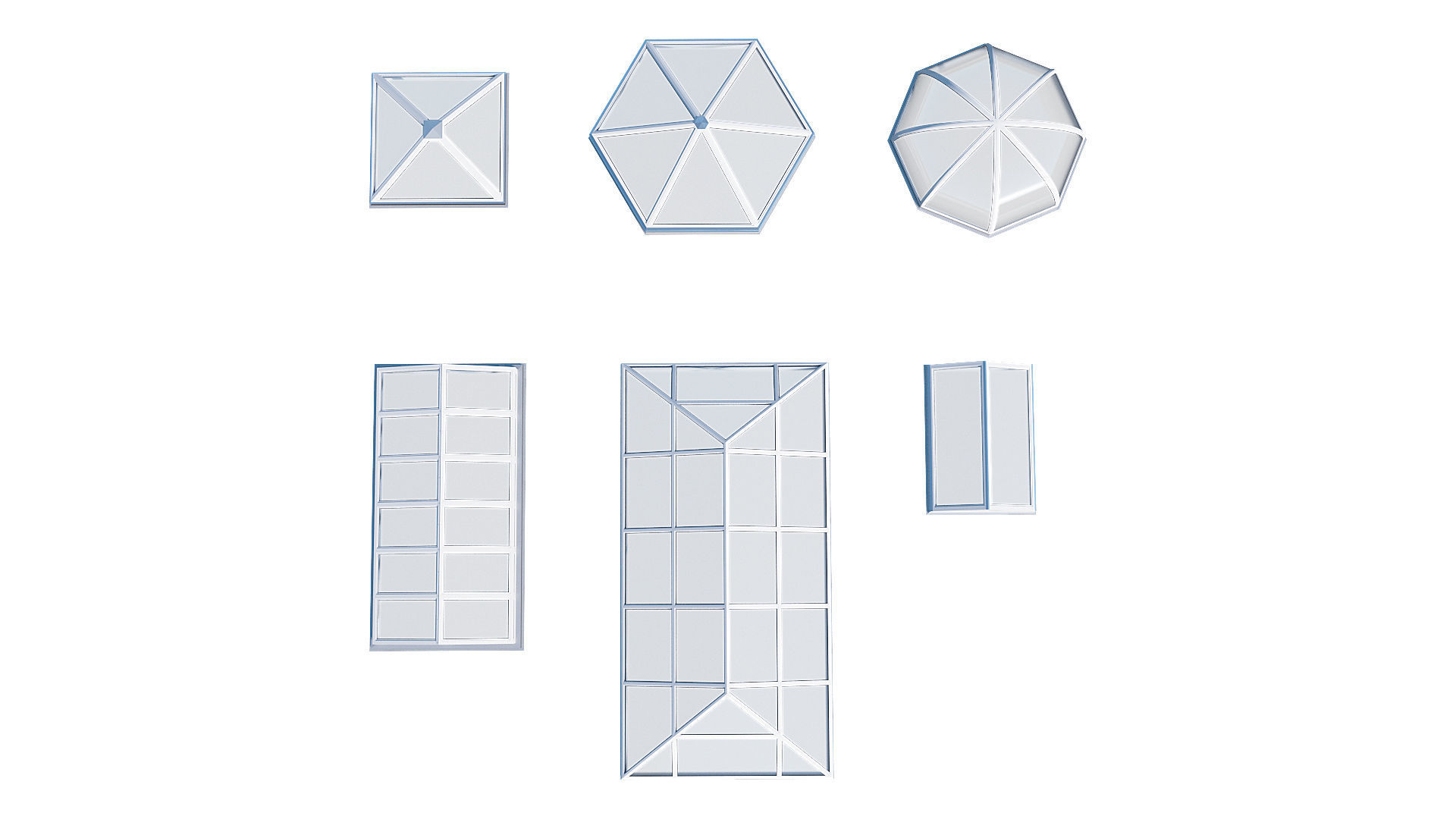 Roof Skylight model pack 3D model_16