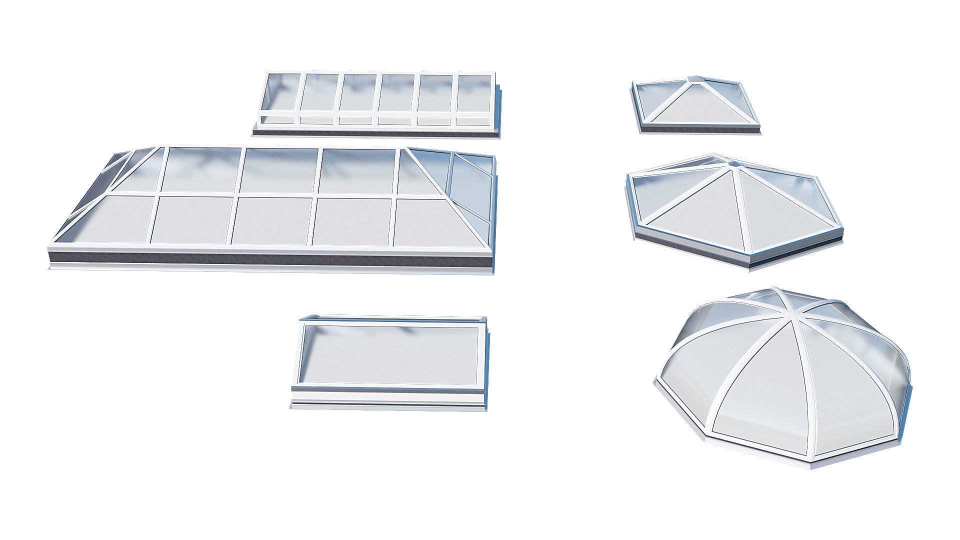 Roof Skylight model pack 3D model_6