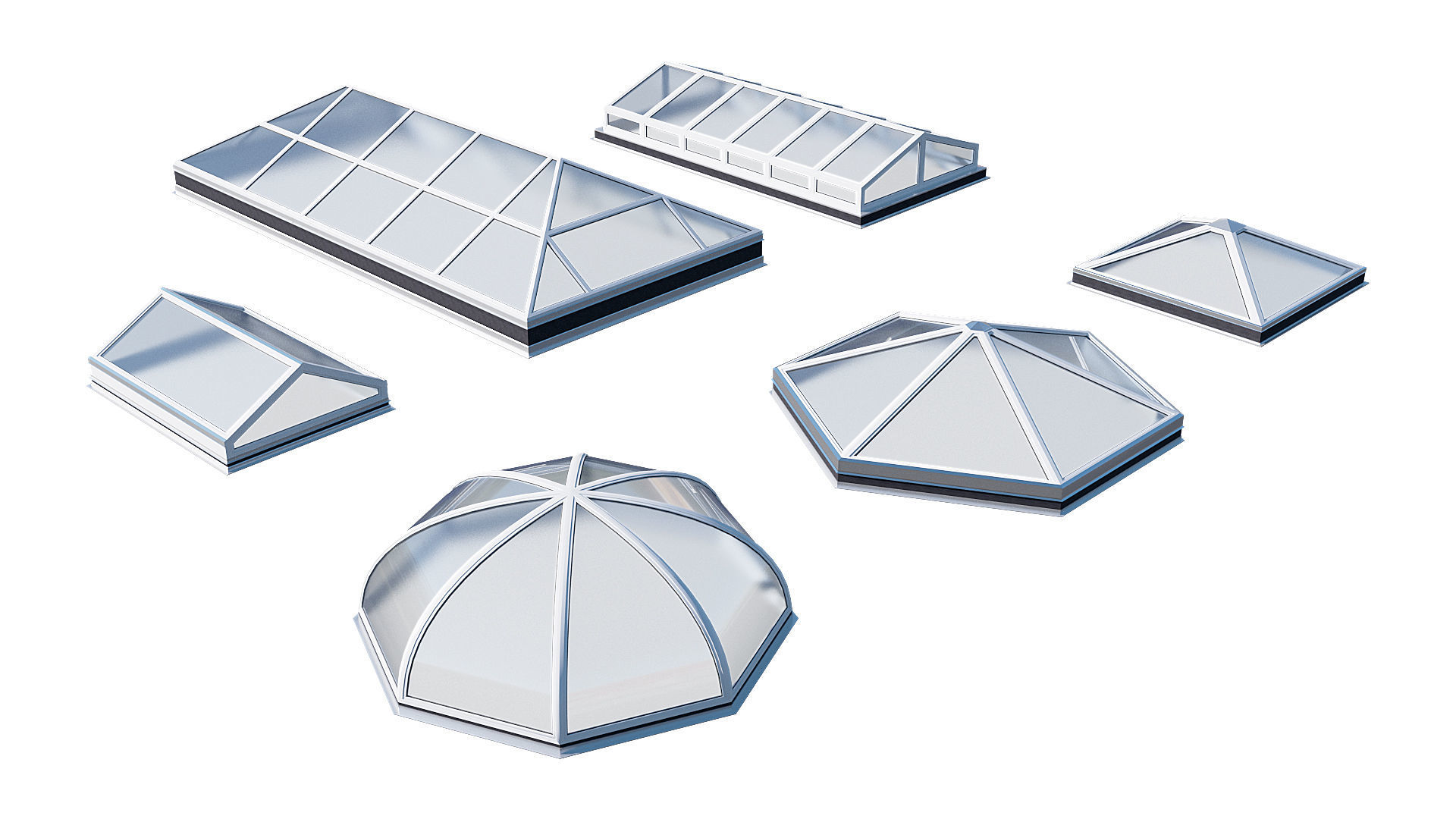 Roof Skylight model pack 3D model_8