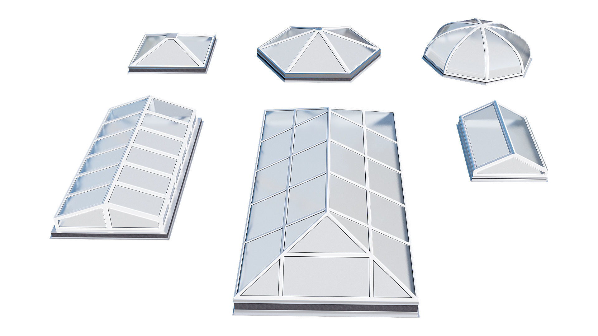 Roof Skylight model pack 3D model_2