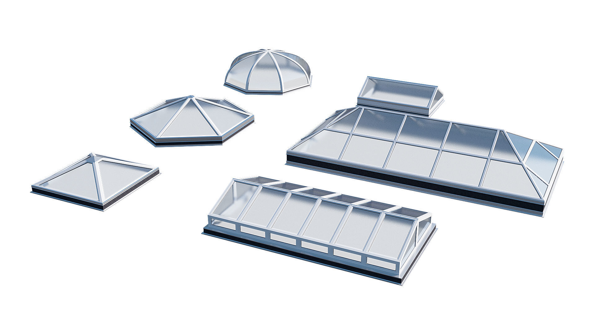 Roof Skylight model pack 3D model_0