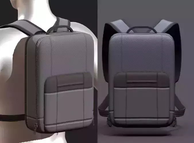 Backpack Camping Generic Color 3d model 