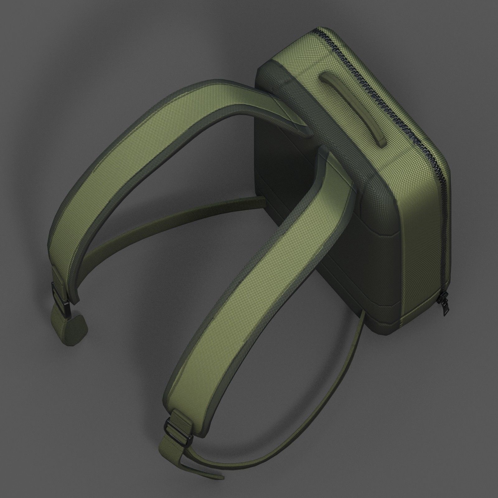 Backpack Camping Generic Color 3d human baggage  Low-poly 3D model_6