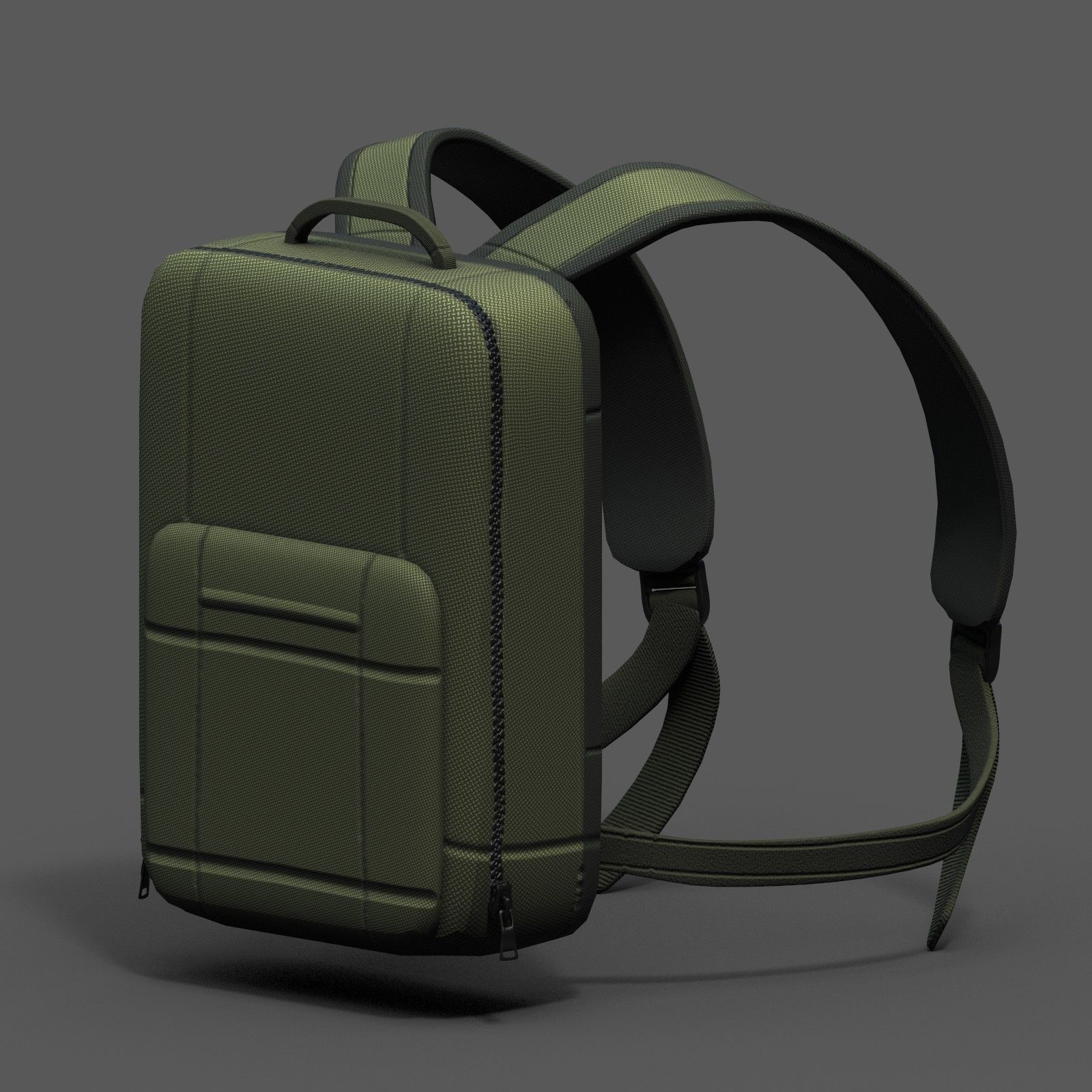 Backpack Camping Generic Color 3d human baggage  Low-poly 3D model_1