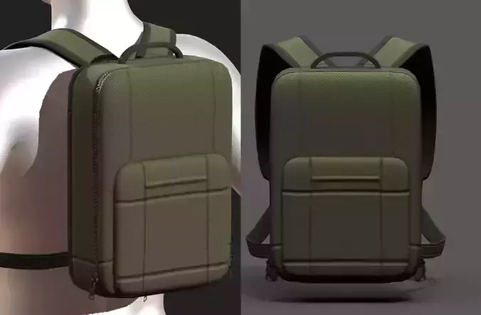 Backpack Camping Generic Color 3d human baggage 