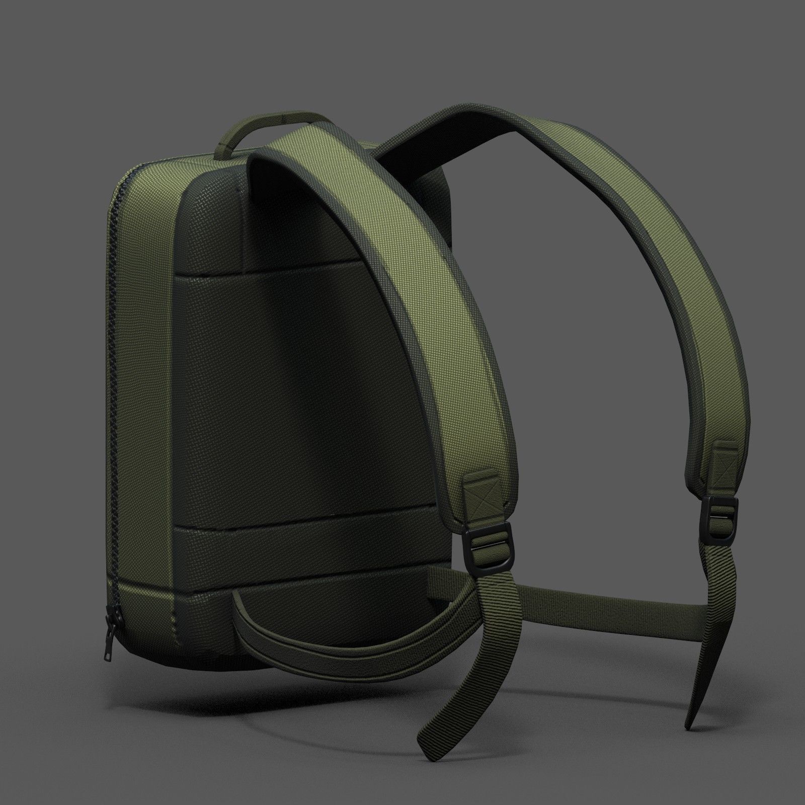 Backpack Camping Generic Color 3d human baggage  Low-poly 3D model_5