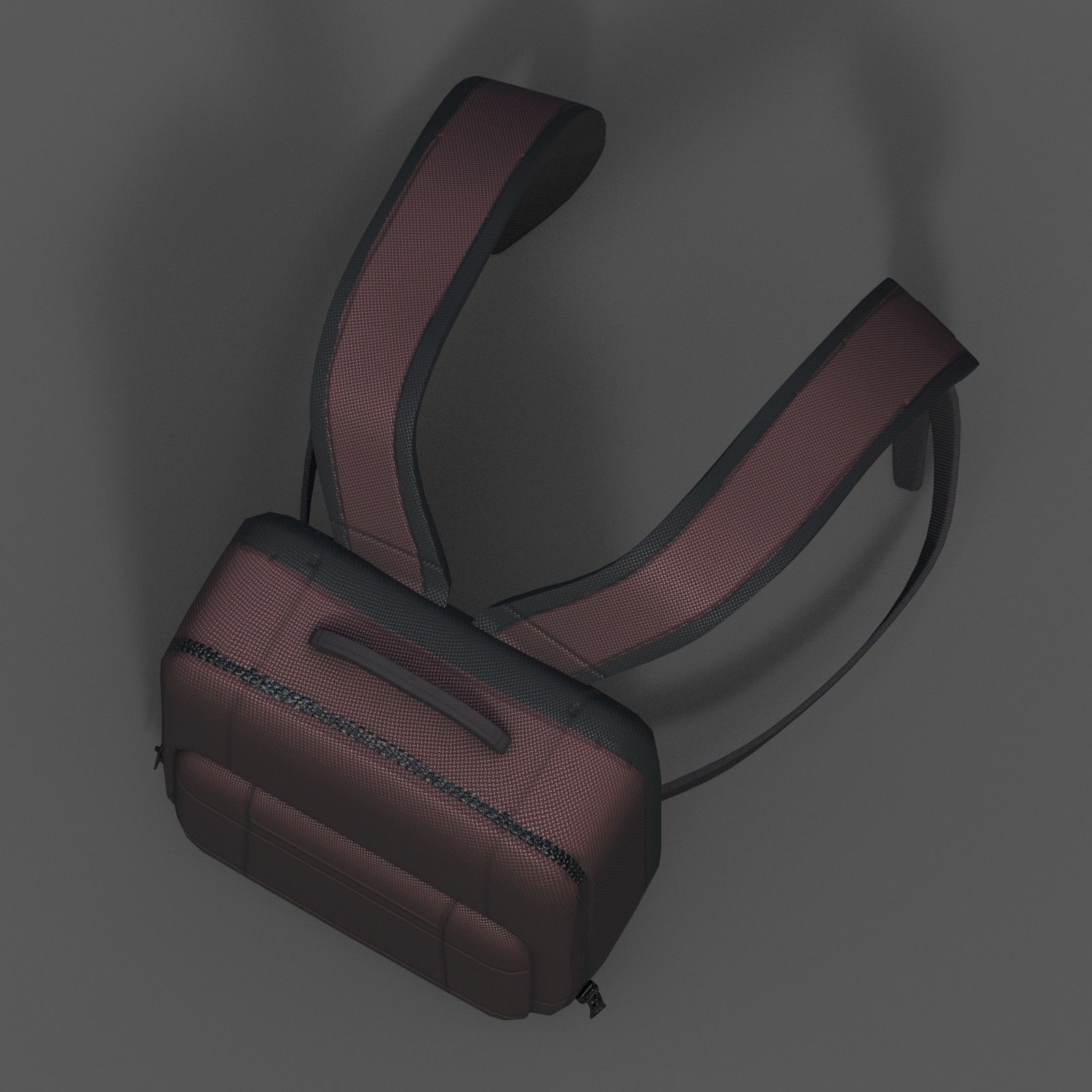 Backpack Camping Generic Color bag baggage pockets  Low-poly 3D model_1