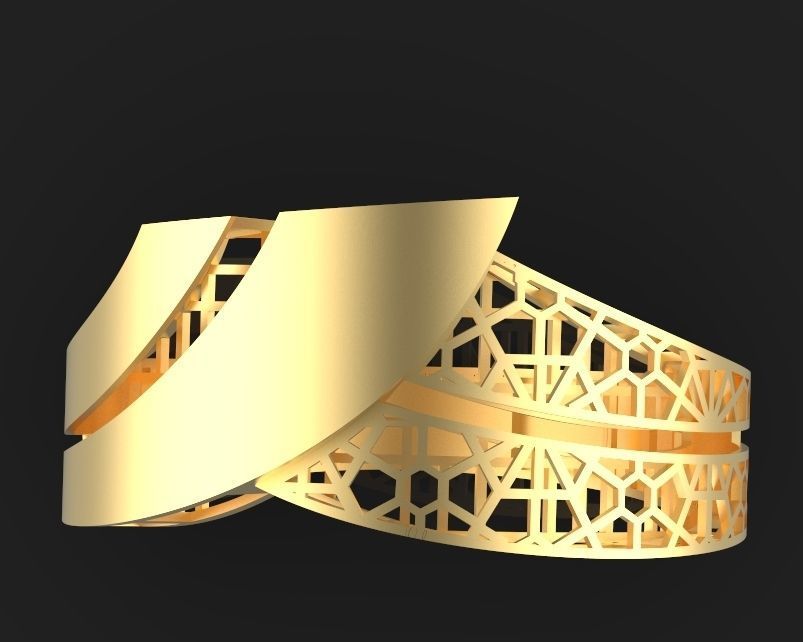 ultra vision ring Silver Gold  Print 3D print model_4