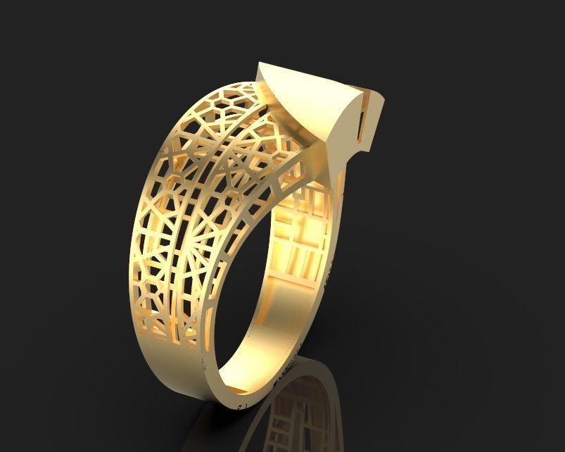 ultra vision ring Silver Gold  Print 3D print model_1