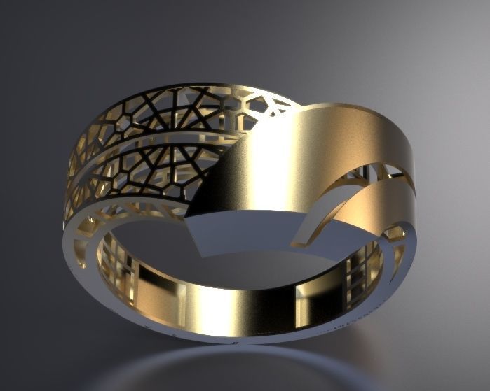 ultra vision ring Silver Gold  Print 3D print model_8