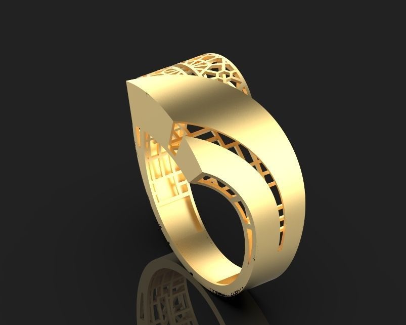 ultra vision ring Silver Gold  Print 3D print model_2