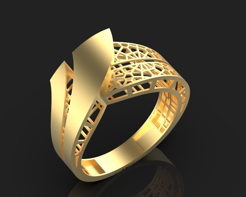 ultra vision ring Silver Gold  Print 3D print model_3