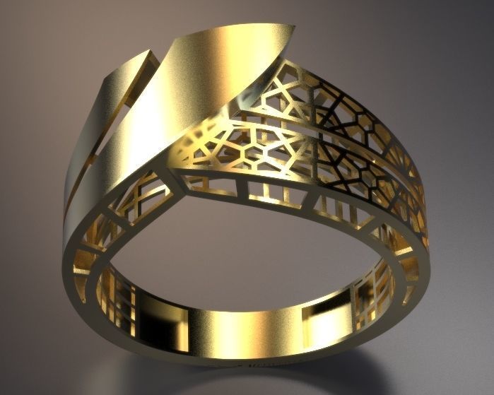 ultra vision ring Silver Gold  Print 3D print model_9