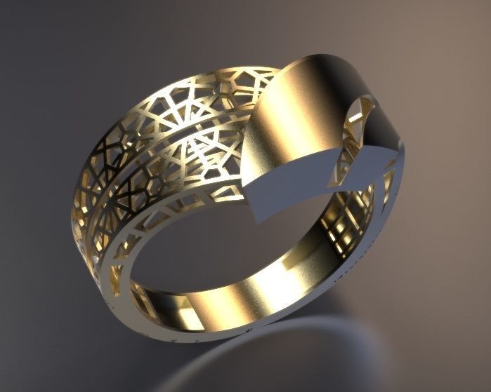 ultra vision ring Silver Gold  Print 3D print model_7