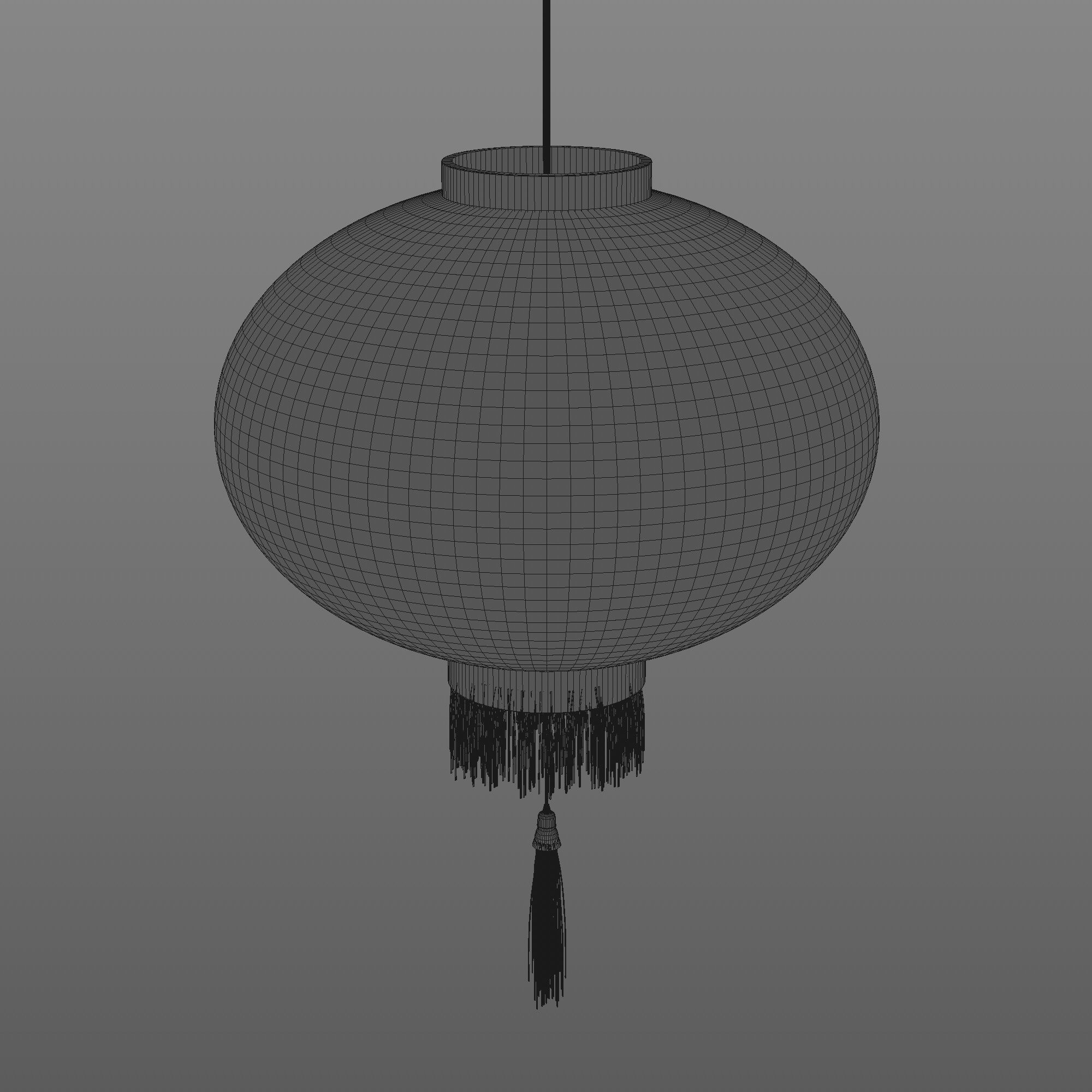 China lamp lantern animated 3D model_10