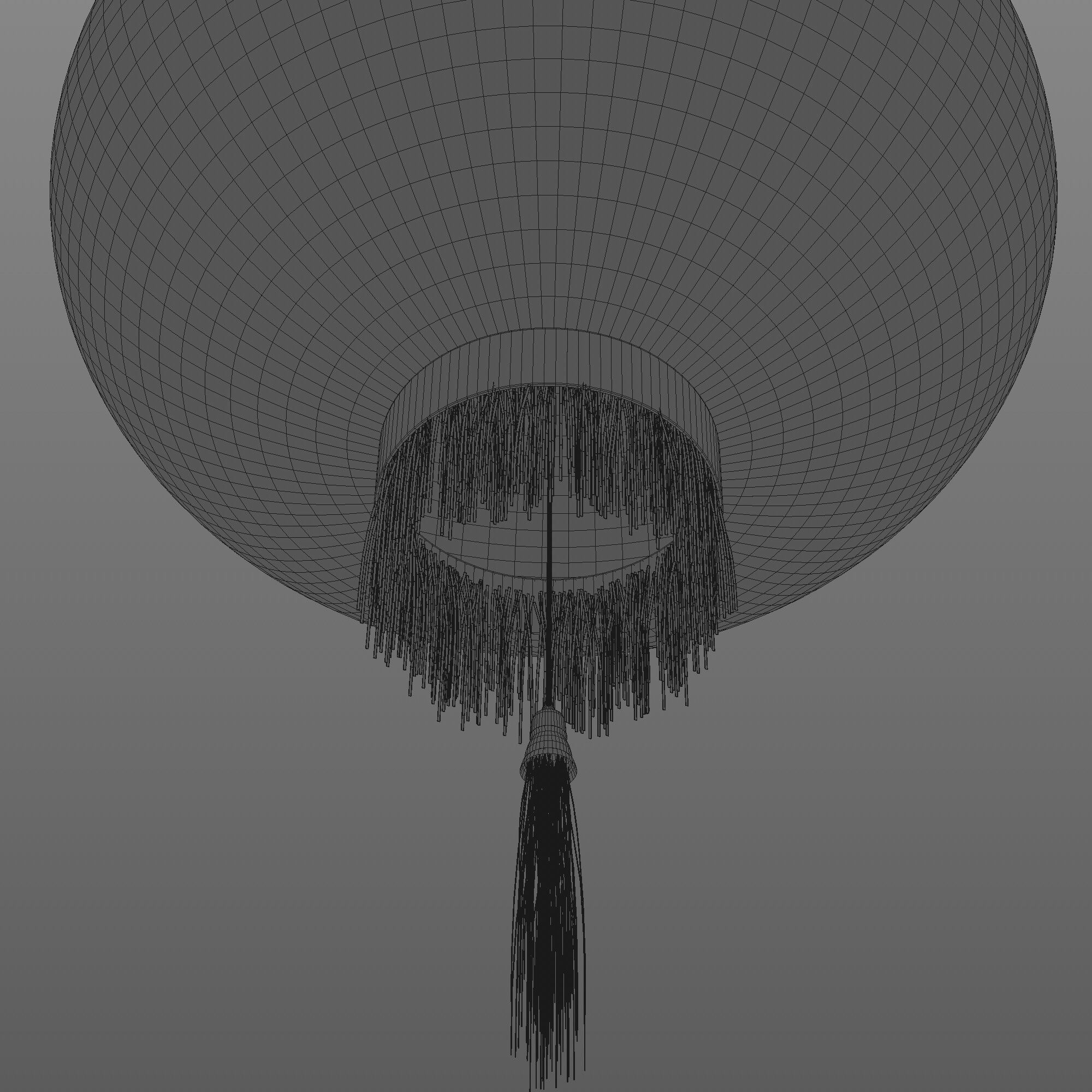 China lamp lantern animated 3D model_12