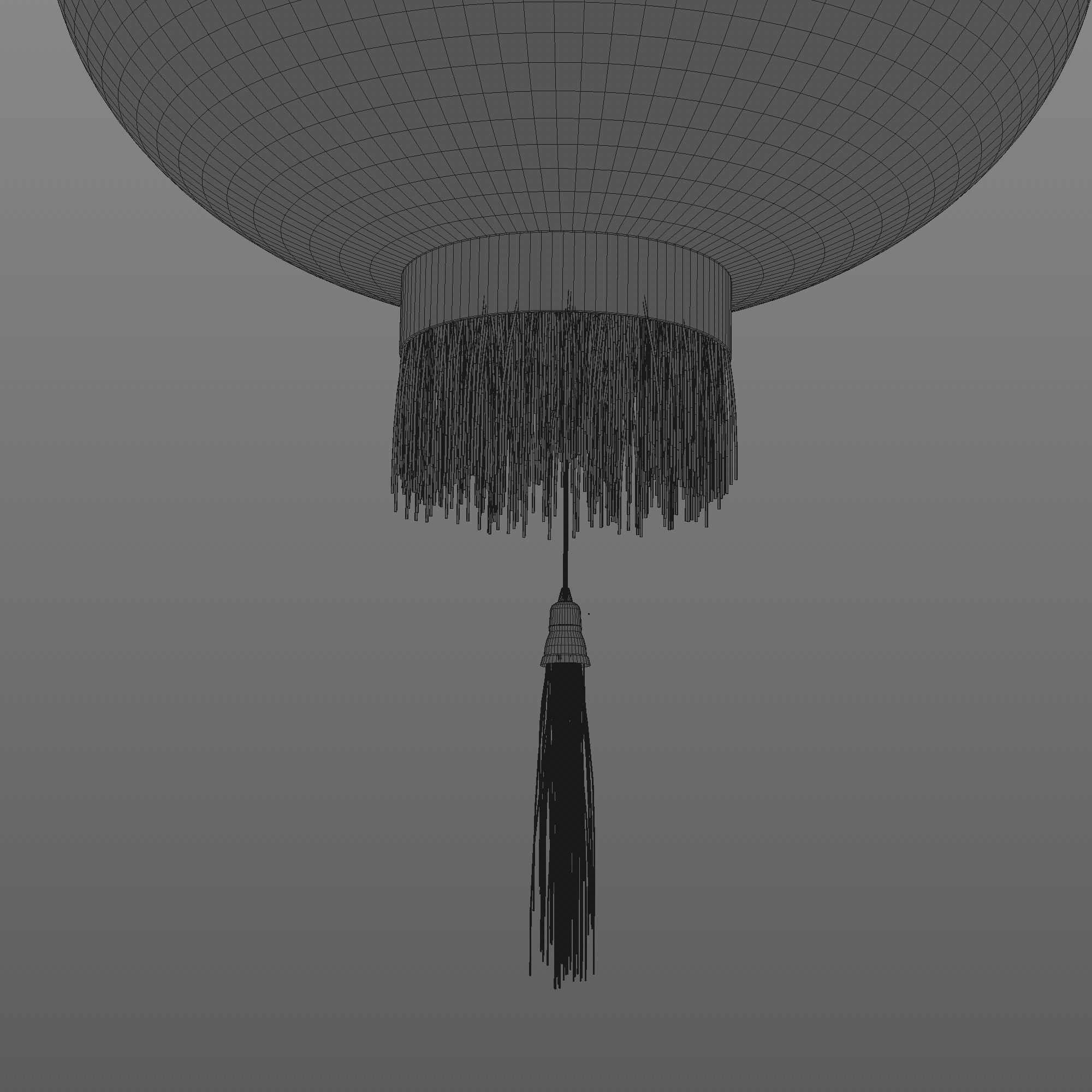 China lamp lantern animated 3D model_9