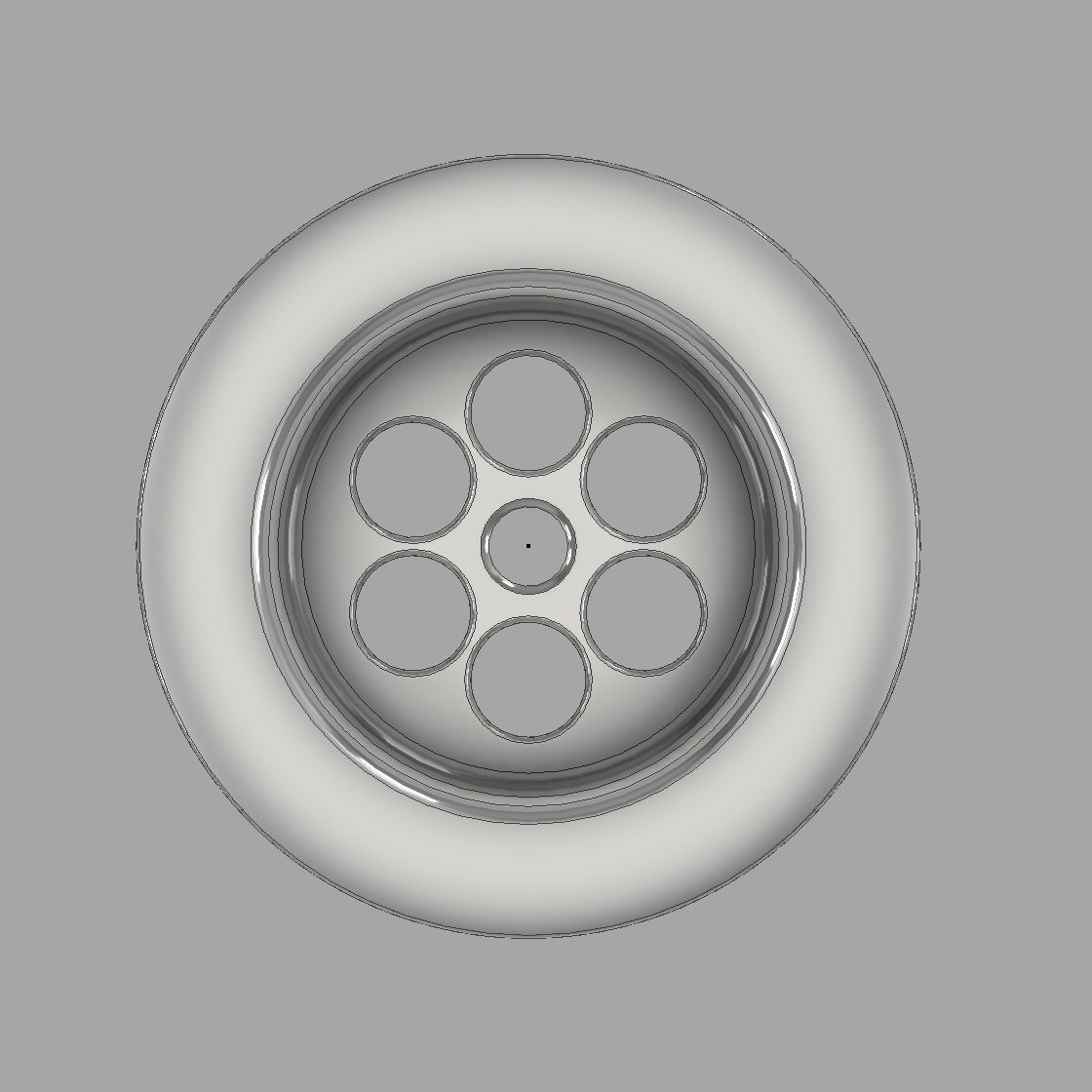 Drain valve for sink 3D print model_2