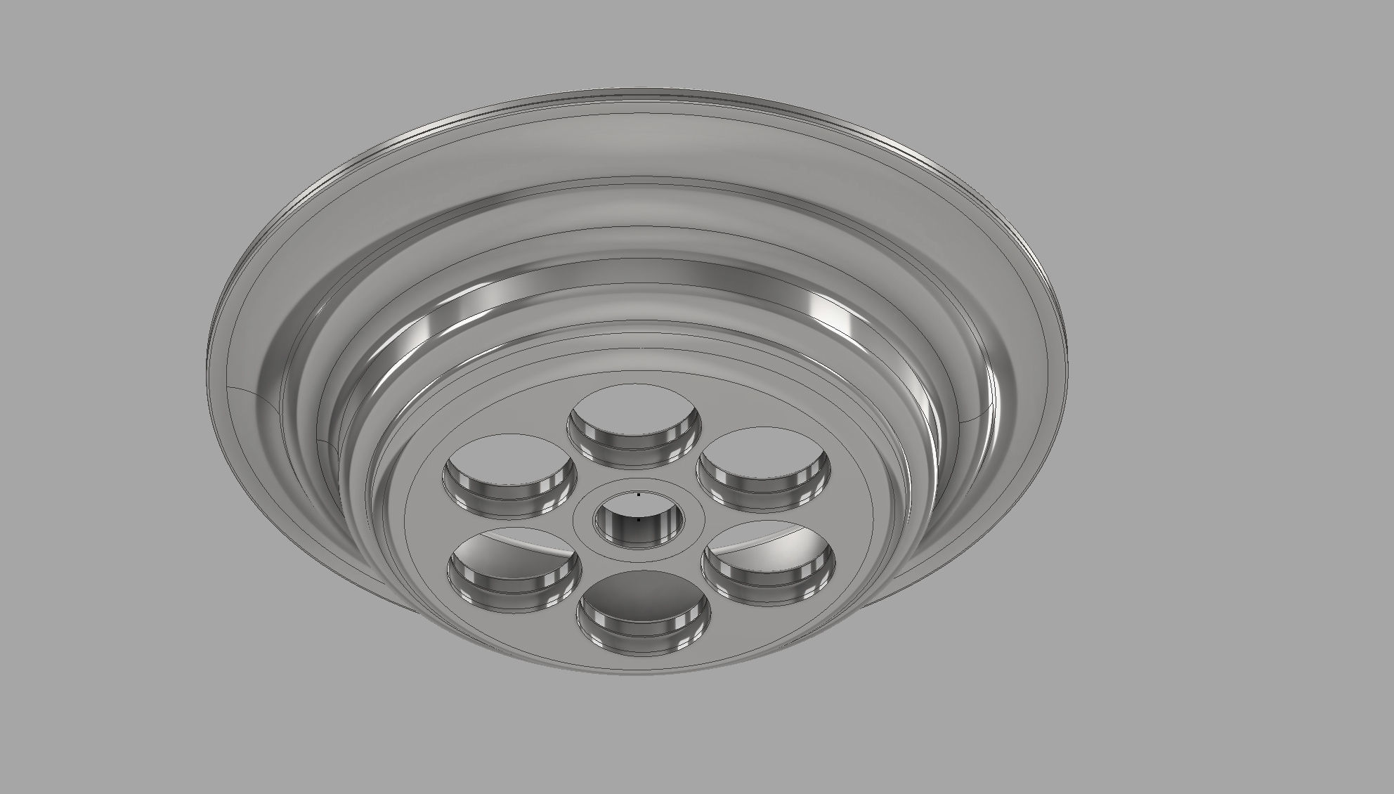 Drain valve for sink 3D print model_5