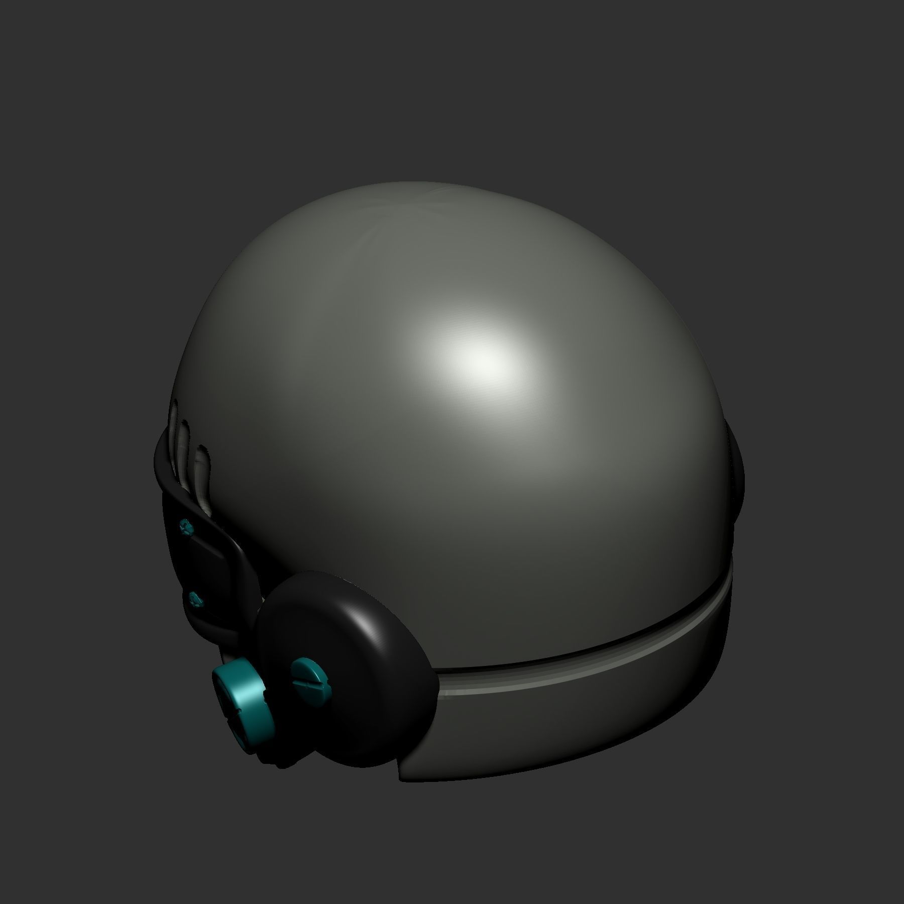 helmet high poly sculpt 3d printable ver 7 3D model 3D model_6