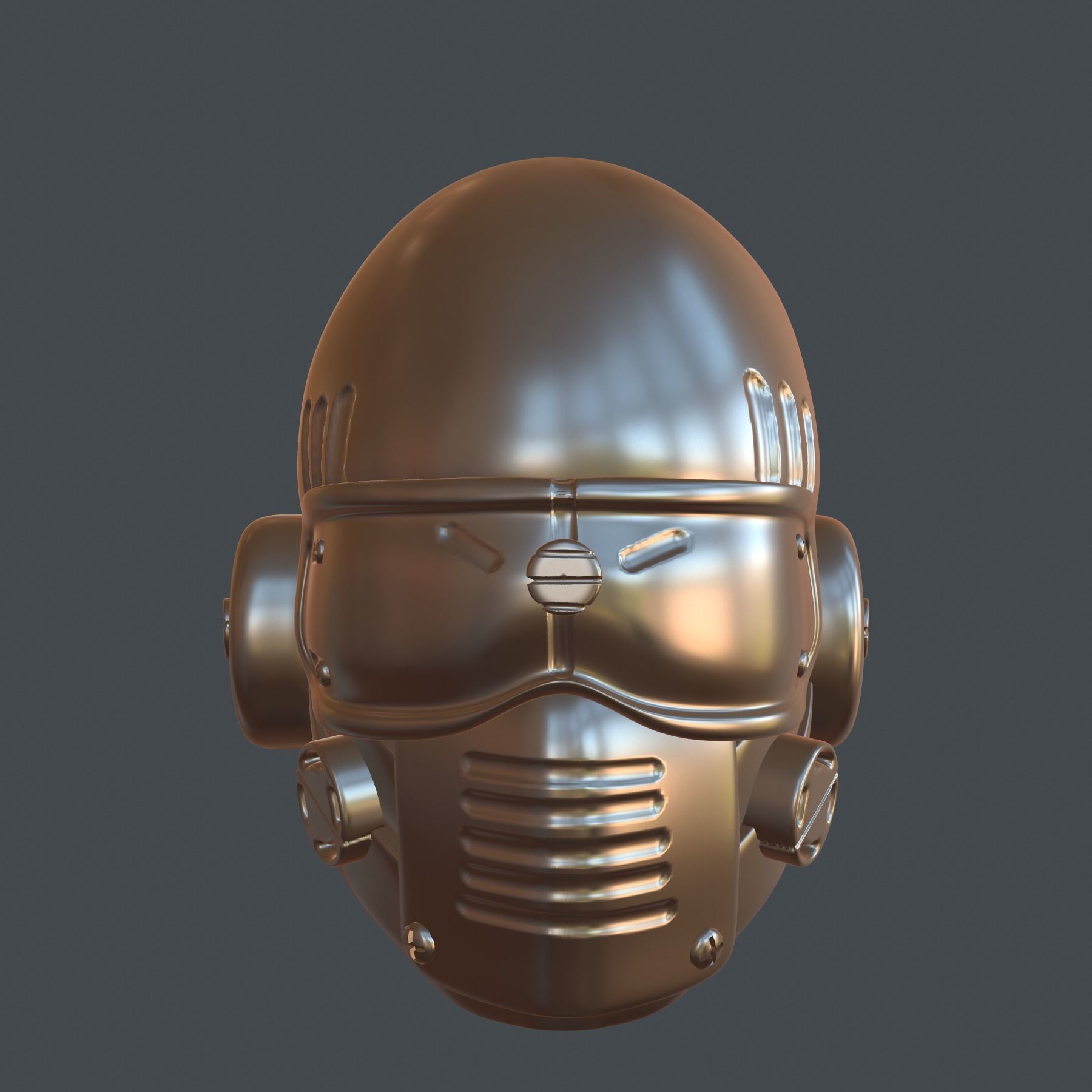 helmet high poly sculpt 3d printable ver 7 3D model 3D model_7