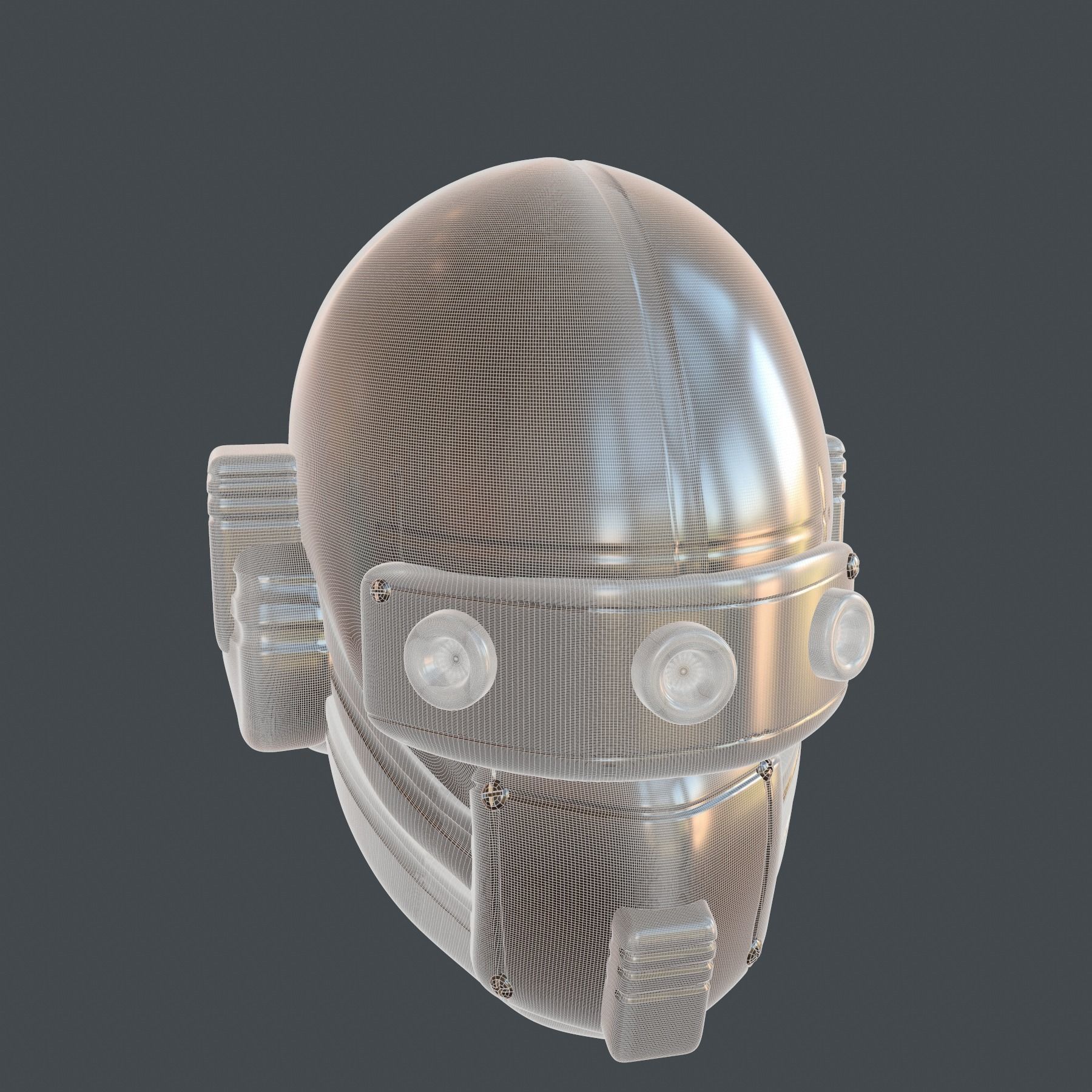 helmet high poly sculpt 3d printable ver 7 3D model 3D model_10