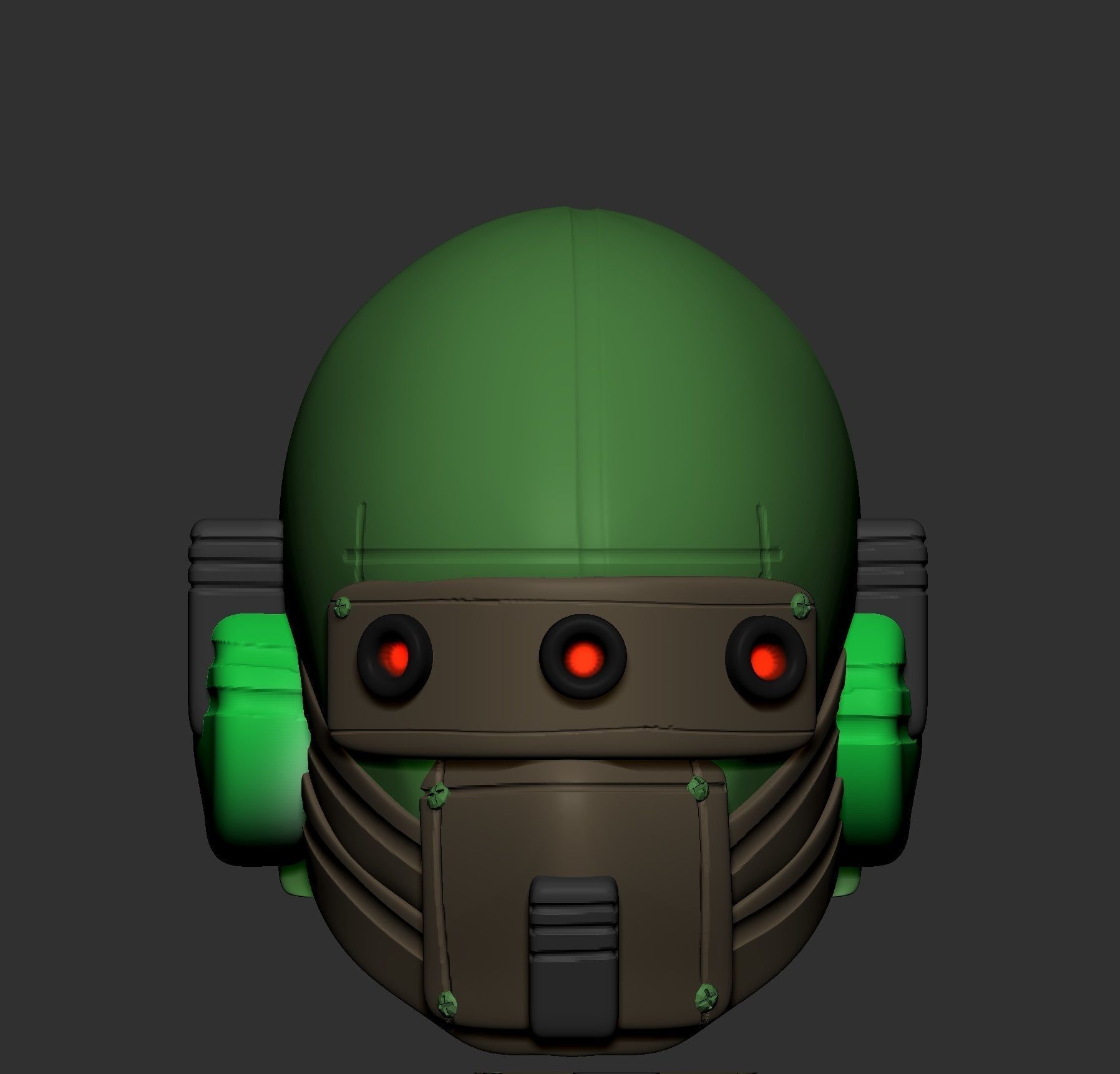 helmet high poly sculpt 3d printable ver 7 3D model 3D model_1
