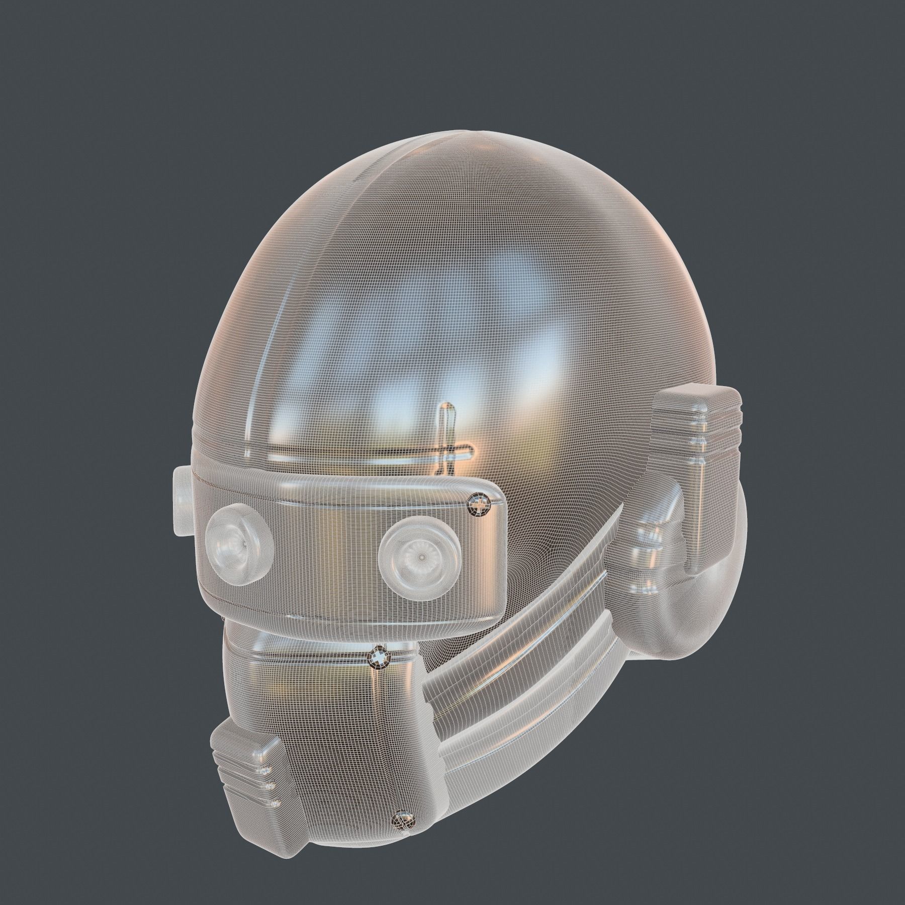 helmet high poly sculpt 3d printable ver 7 3D model 3D model_9